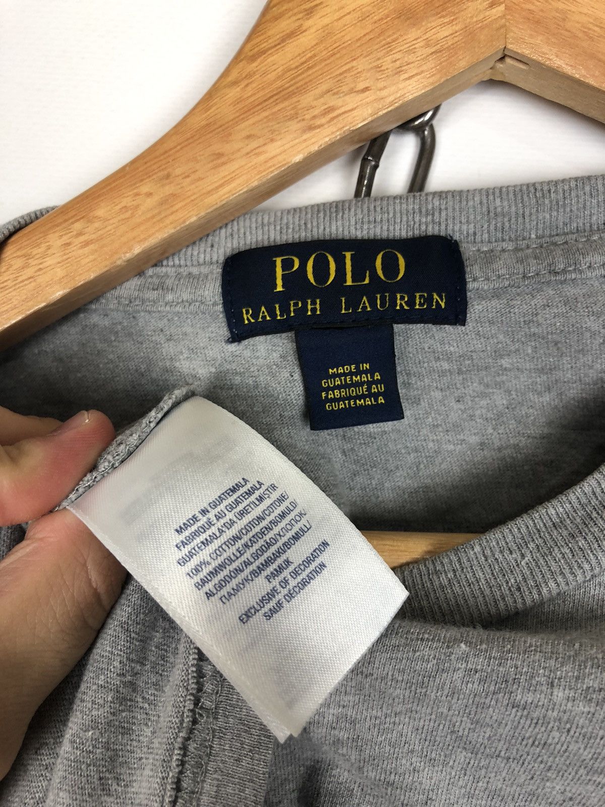 Polo Ralph Lauren Polo Ralph Lauren T-Shirt Small Logo Gray size S Size US S / EU 44-46 / 1 - 8 Thumbnail