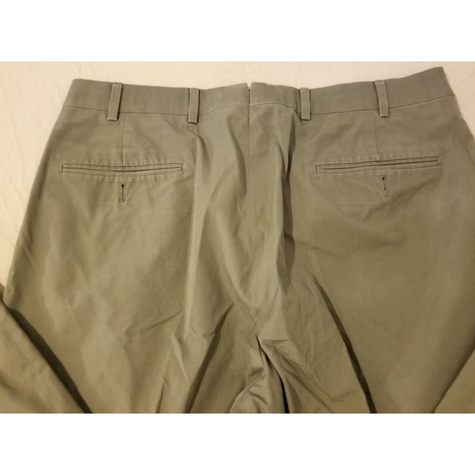 Brooks Brothers Mens Brooks Brothers Khaki Pants Chino Trouser Cotton Dress Slack 36x34 35x30 Beige Size US 36 / EU 52 - 2 Thumbnail