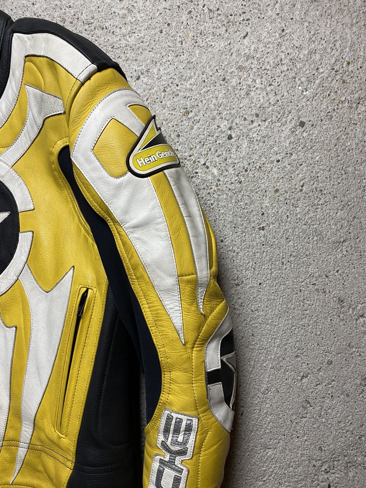 Hein Gericke Hein hericke vintage motorcycle leather jacket y2k yellow Size US M / EU 48-50 / 2 - 4 Thumbnail