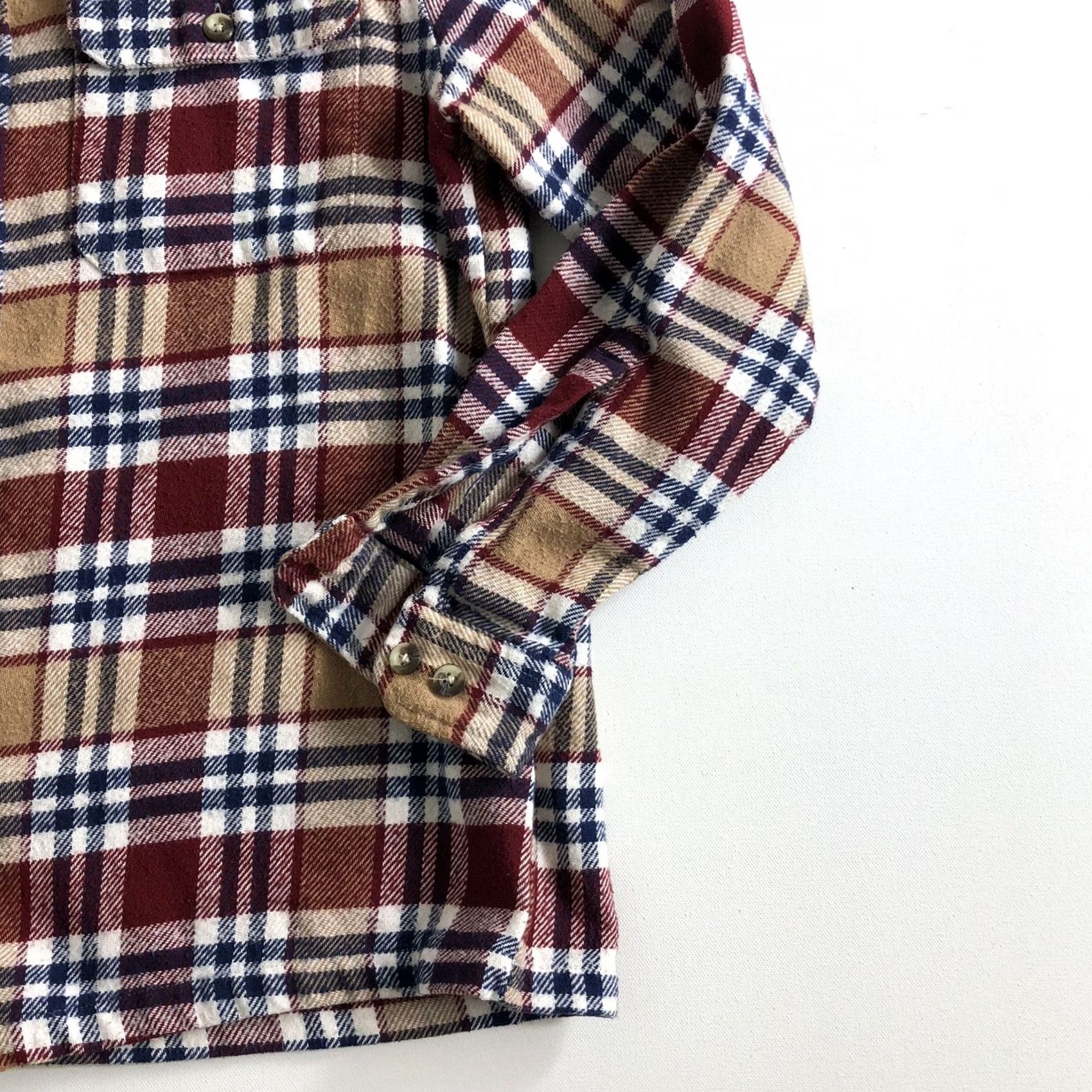 Asos ASOS Shirt Mens L Plaid Flannel Heavy Thick Button Long Sleeve Size Size US L / EU 52-54 / 3 - 5 Thumbnail