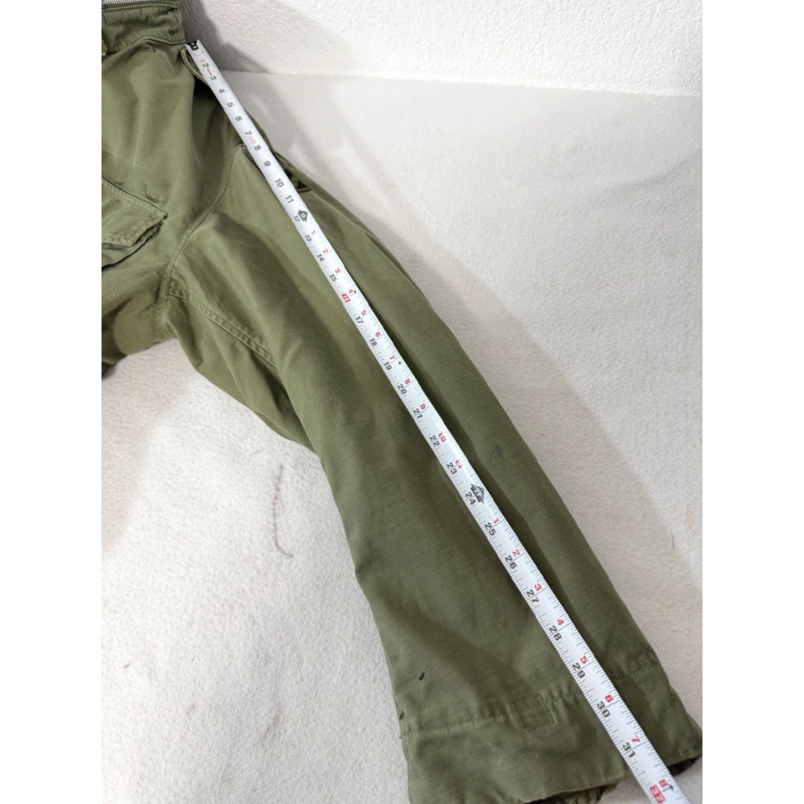 Olive VINTAGE OG 107 M65 Olive Green Cold Weather Coat Army Military Mens Medium Long Size US M / EU 48-50 / 2 - 2 Thumbnail