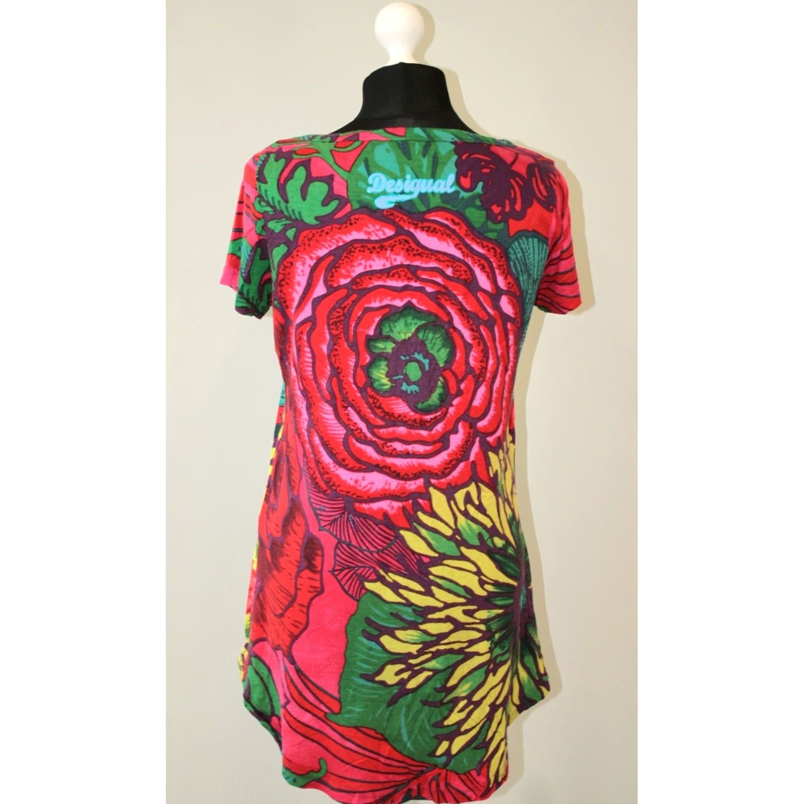 Desigual Desigual EDITH 40T2653 womens shirt tunic L Multicoloured Tunic Blouse Short Sleeve Size L / US 10 / IT 46 - 2 Thumbnail