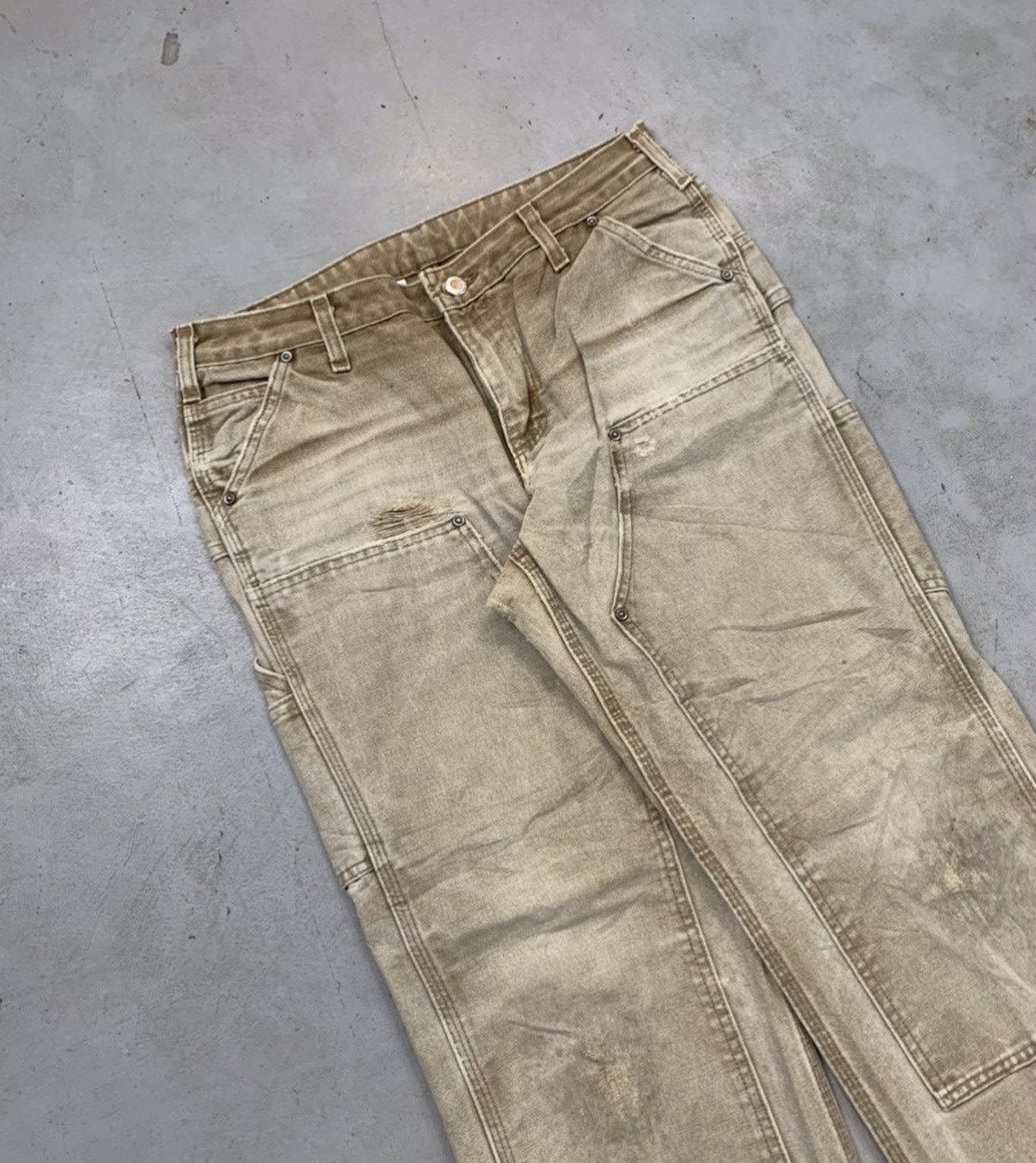 Carhartt Vintage carhartt b136 brn double knee denim Size US 32 / EU 48 - 3 Thumbnail