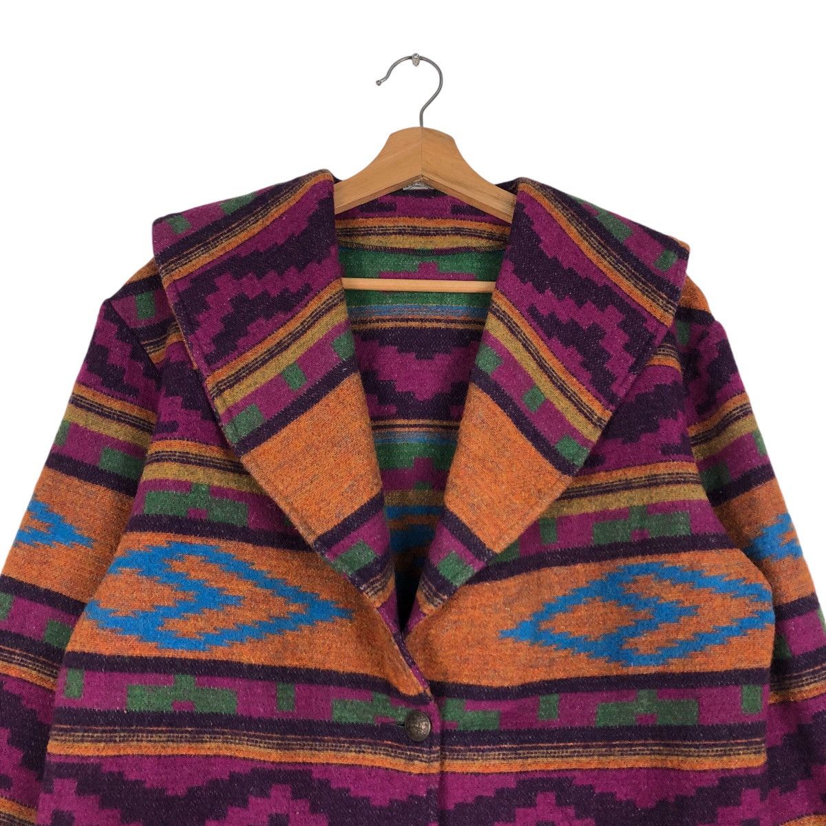 Japanese Brand 📌Native Navajo Aztec Design Chimayo Pull Over Jacket Ranch Size US S / EU 44-46 / 1 - 4 Thumbnail