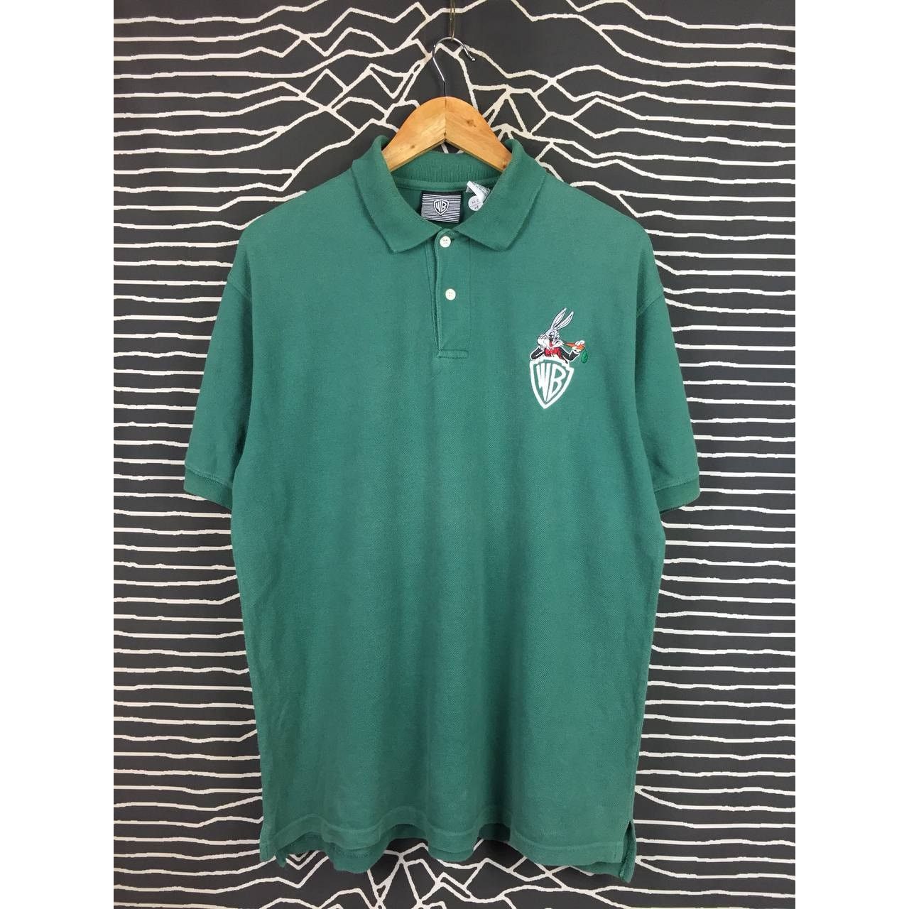 Cartoon Network × Vintage × Warner Bros Vtg 90s Warner Bros Bugs Bunny Embroidered Logo Polo Tee Size US M / EU 48-50 / 2 - 1 Thumbnail