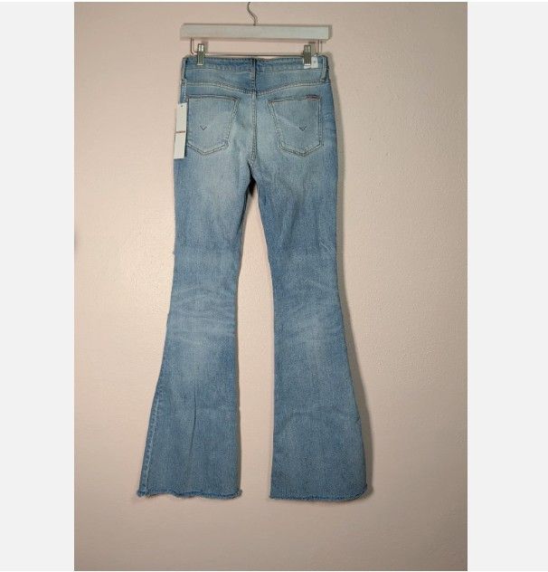Hudson Hudson Womens Distressed Patchwork Flare Raw Hem Jeans Size 27" / US 4 / IT 40 - 5 Thumbnail