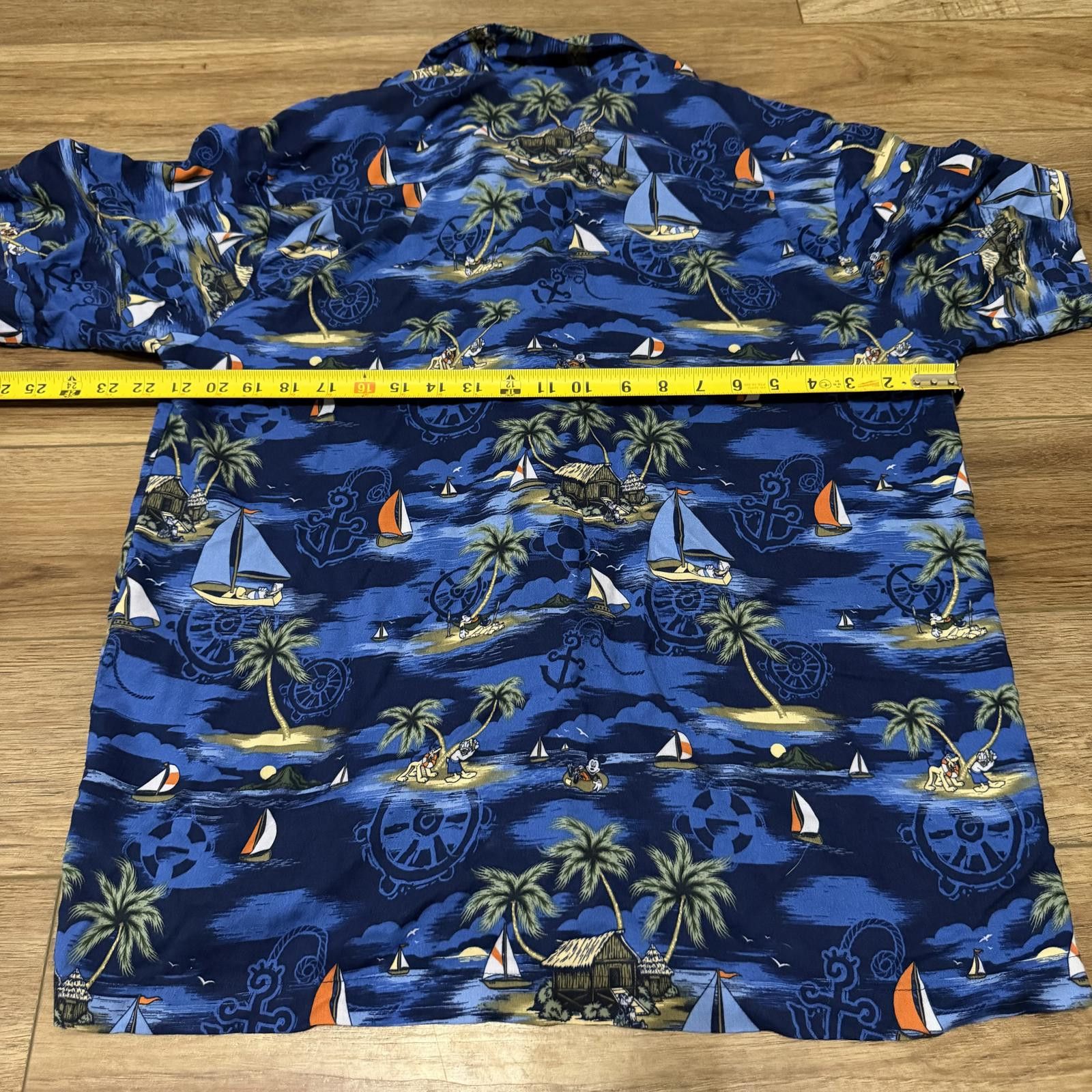 Disney Vintage Y2K Disney Hawaiian Disneyland Resort Rayon Shirt Size US M / EU 48-50 / 2 - 7 Thumbnail