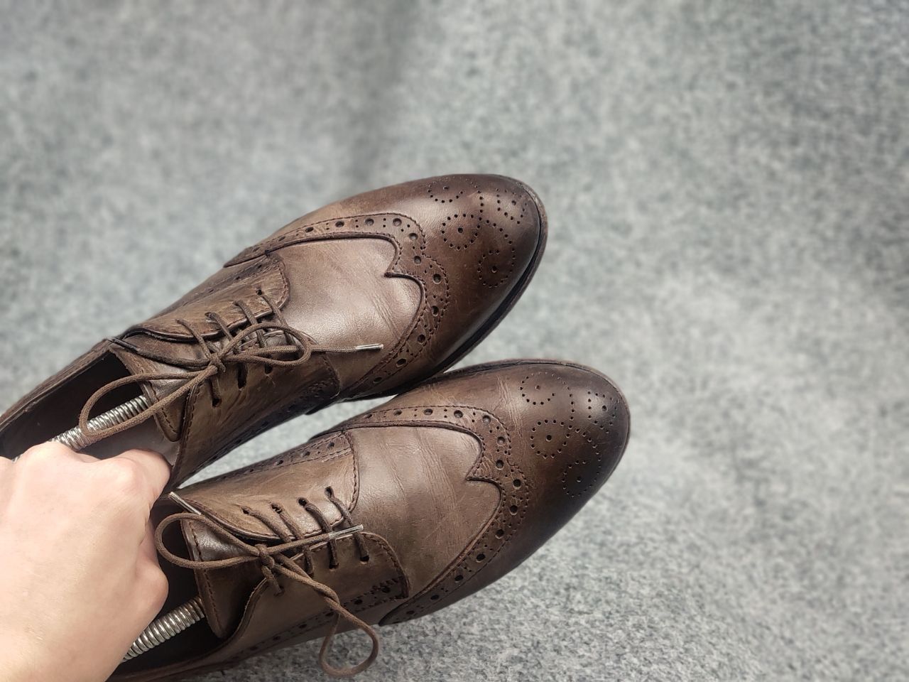 MoMA Moma Italy Design Luxe Oxford Dress Shoes Leather Brown Size US 10 / IT 40 - 13 Thumbnail