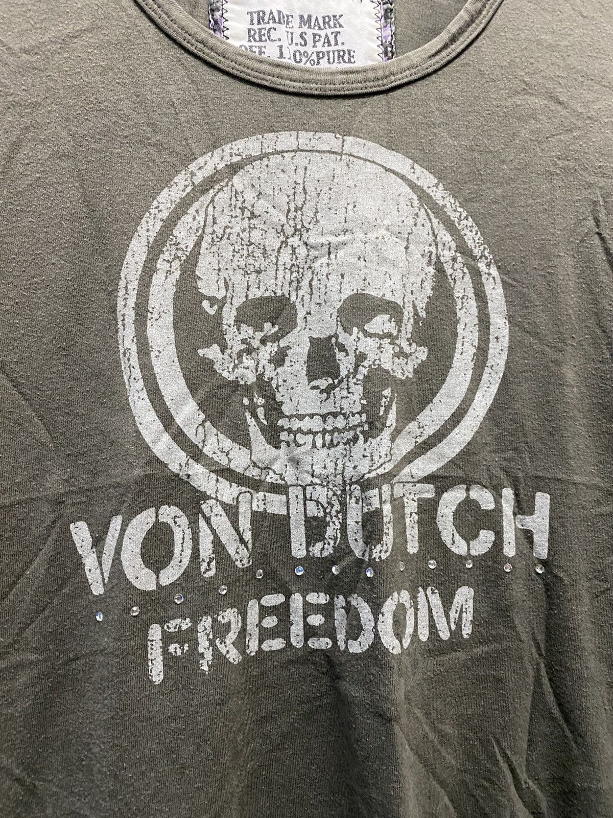 Other 2000s Von Dutch Glitter Skull Long Sleeve Size US S / EU 44-46 / 1 - 4 Thumbnail