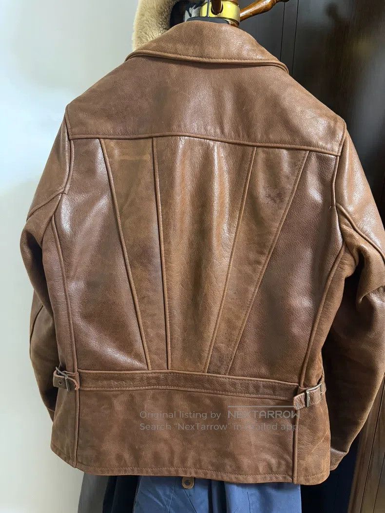 Schott Schott Vintage lapel soft wax buffalo leather mailman work Size US M / EU 48-50 / 2 - 2 Thumbnail