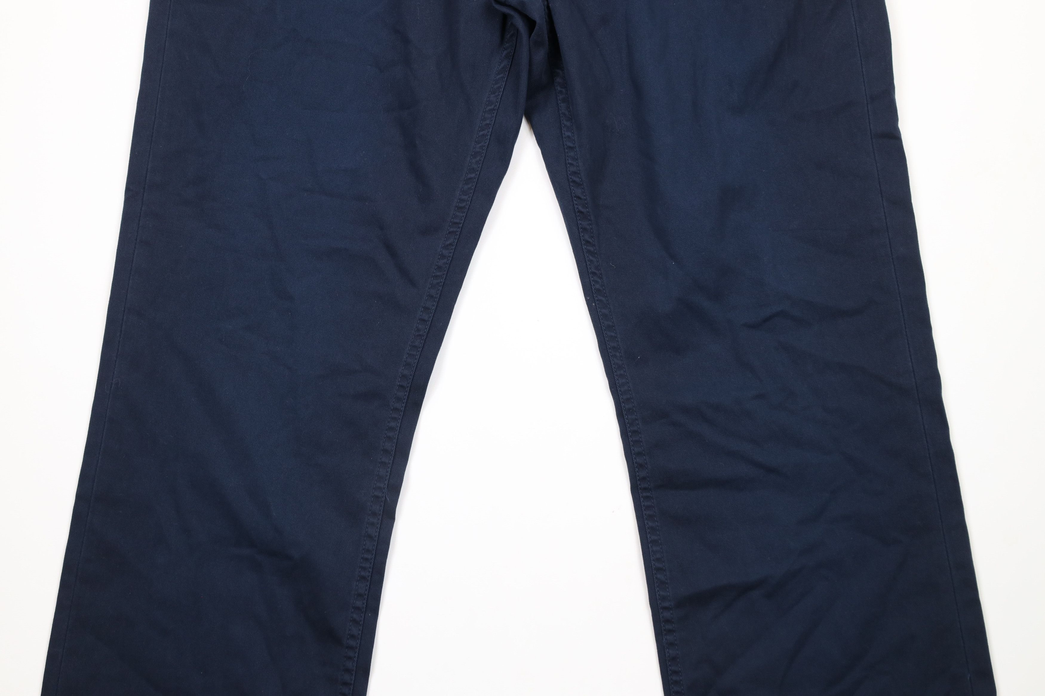 Ralph Lauren × Vintage Vintage Ralph Lauren Straight Leg Cotton Twill Pants Blue Size US 38 / EU 54 - 3 Thumbnail