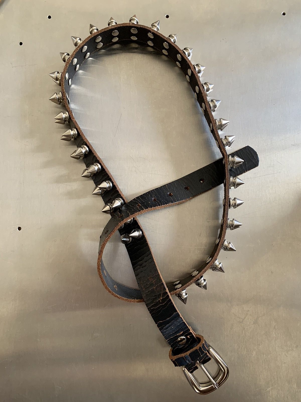 image of Vintage Spike Belt in Black, Men's
