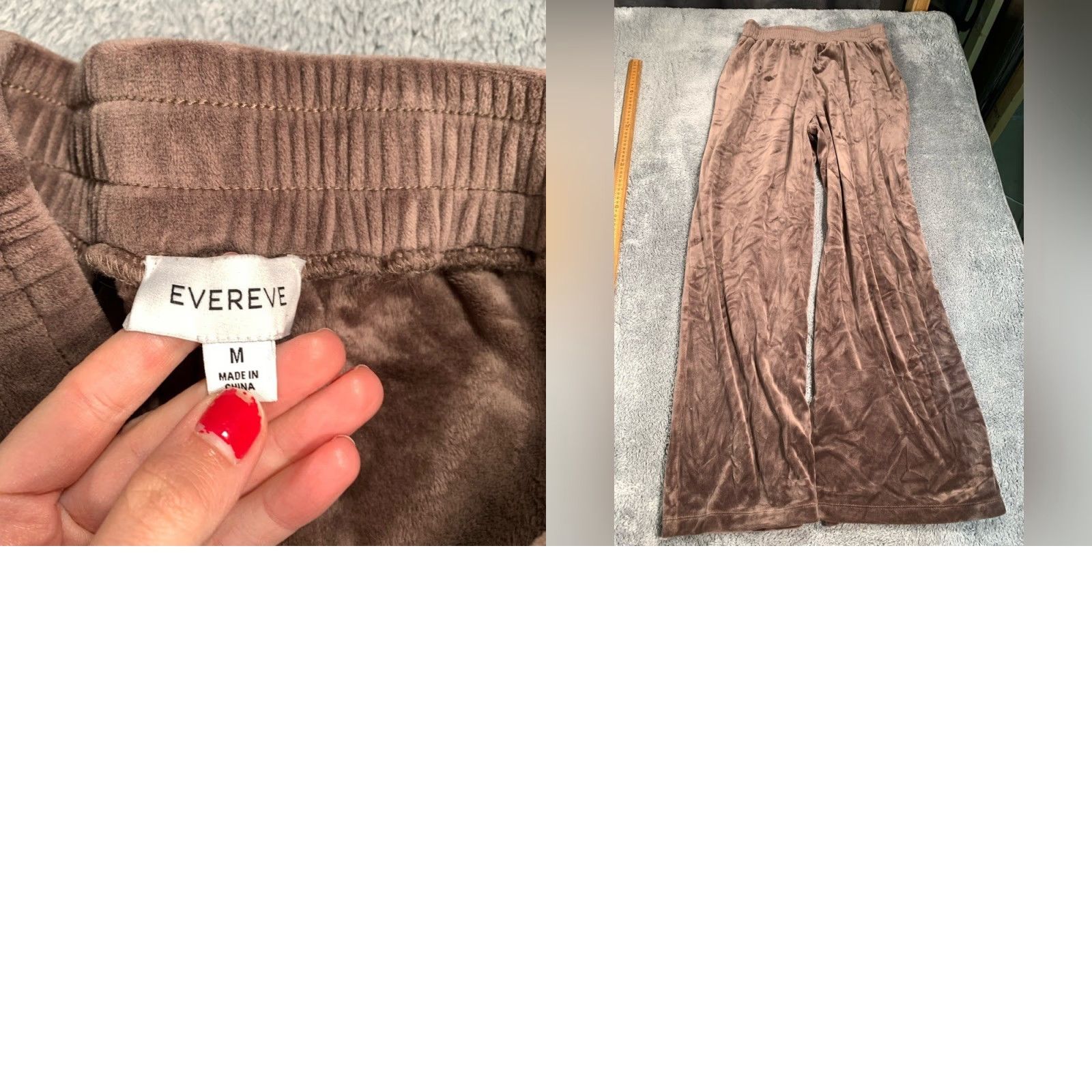 Vintage Evereve Plush Hoodie Sweatpant Set Brown Size M / US 6-8 / IT 42-44 - 9 Thumbnail