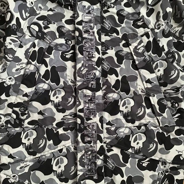 Bape × Stussy STUSSY × BAPE Skull camo hoodie snowboard jacket APE Size US S / EU 44-46 / 1 - 2 Thumbnail