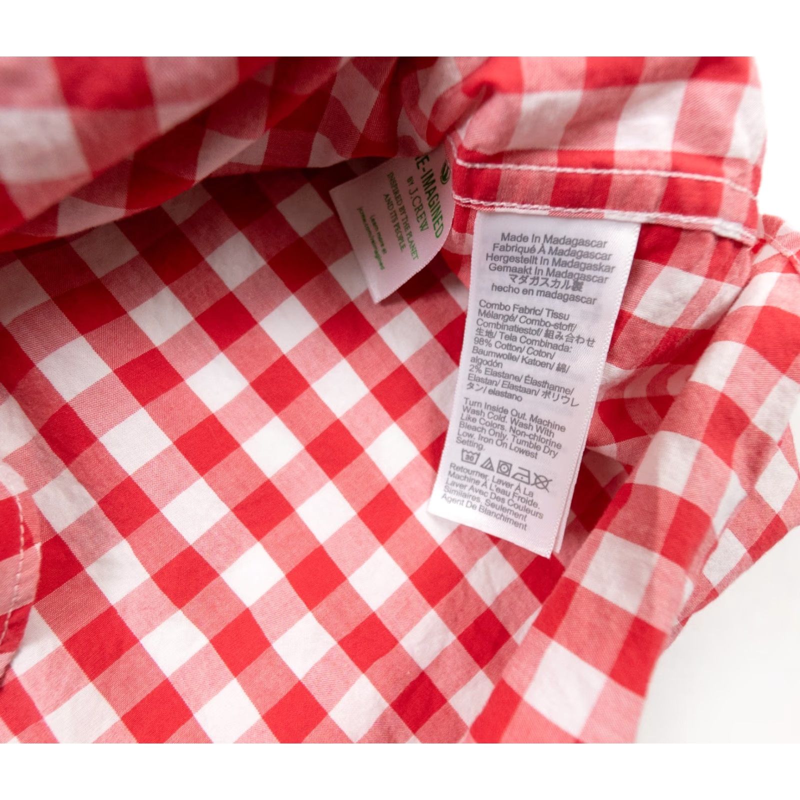 J.Crew J.CREW Shirt Mens Medium Red Button-Up Long Sleeve Flex Washed Plaid Slim Fit Adult Regular Size - Cotton Spandex Button-Down Casual Business Preppy Size US M / EU 48-50 / 2 - 5 Thumbnail