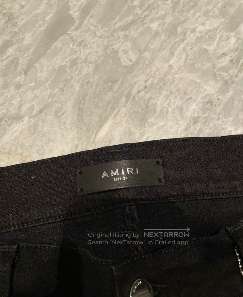 Amiri Amiri Classic Plaid Flower Patchwork Black Bull Size 34 Size US 34 / EU 50 - 2 Thumbnail