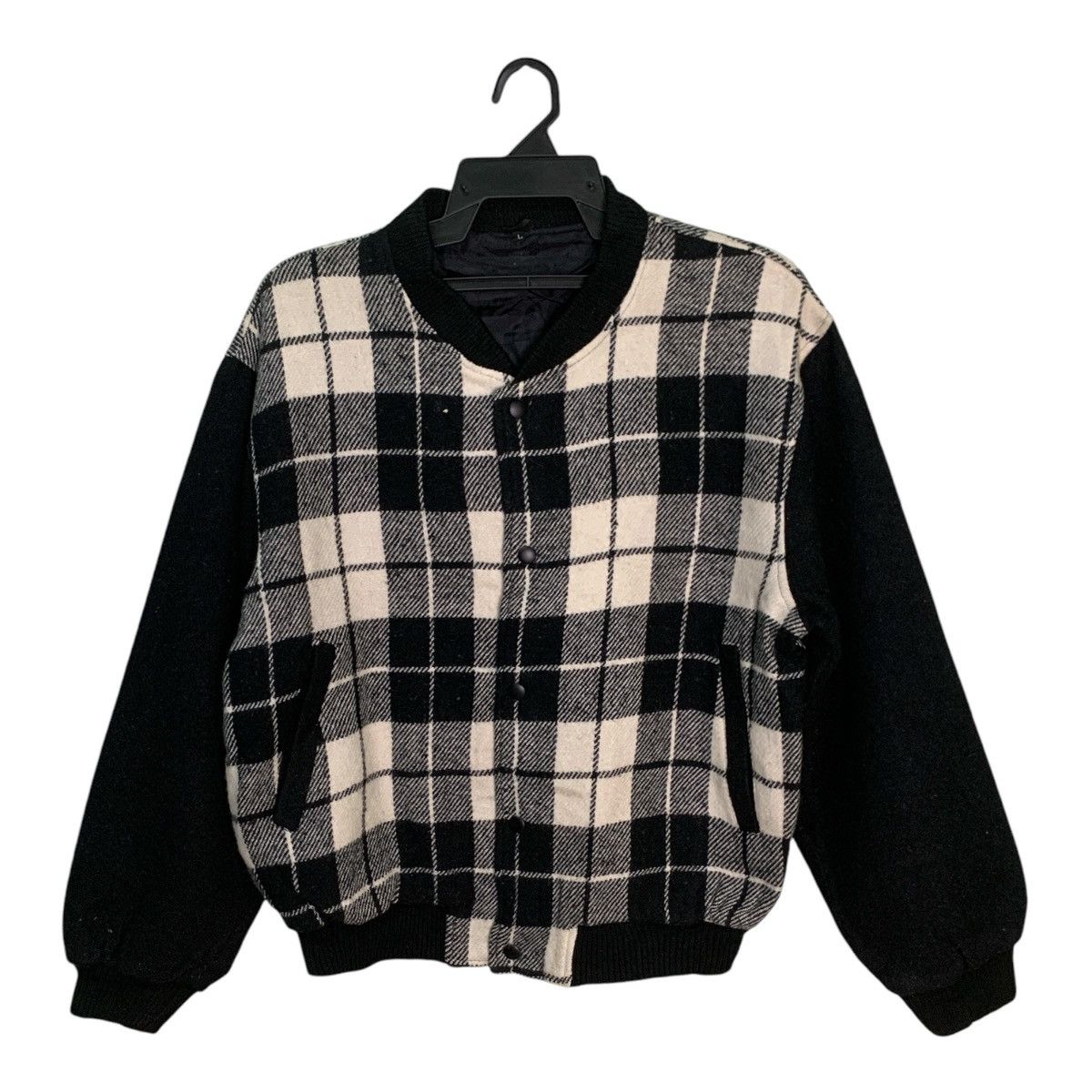 Vintage Rare Design Vintage Checkered Bombers Jackets Size L / US 10 / IT 46 - 1 Thumbnail