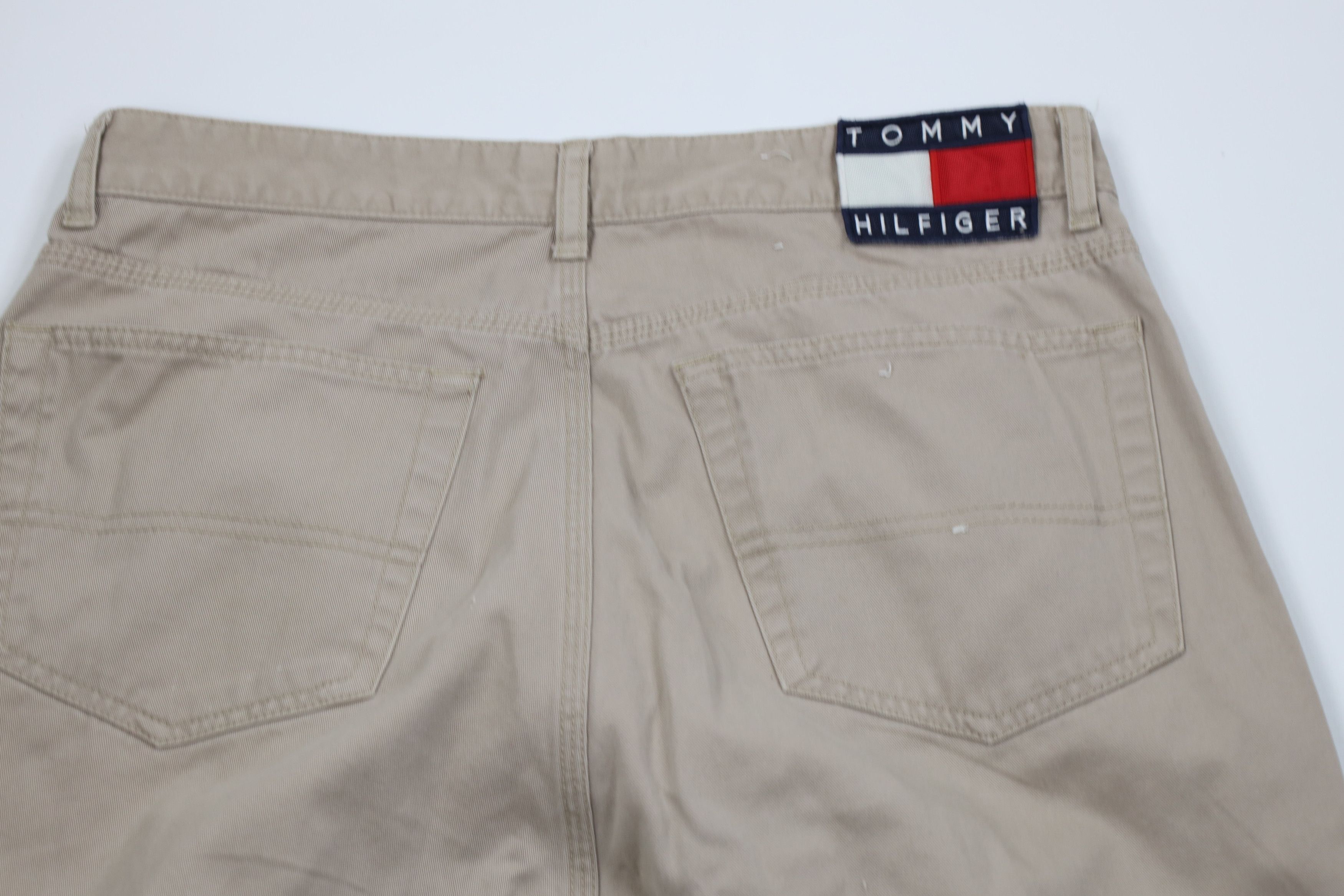 Tommy Hilfiger Vintage 90s Tommy Hilfiger Double Knee Wide Leg Pants Beige Size US 32 / EU 48 - 12 Thumbnail
