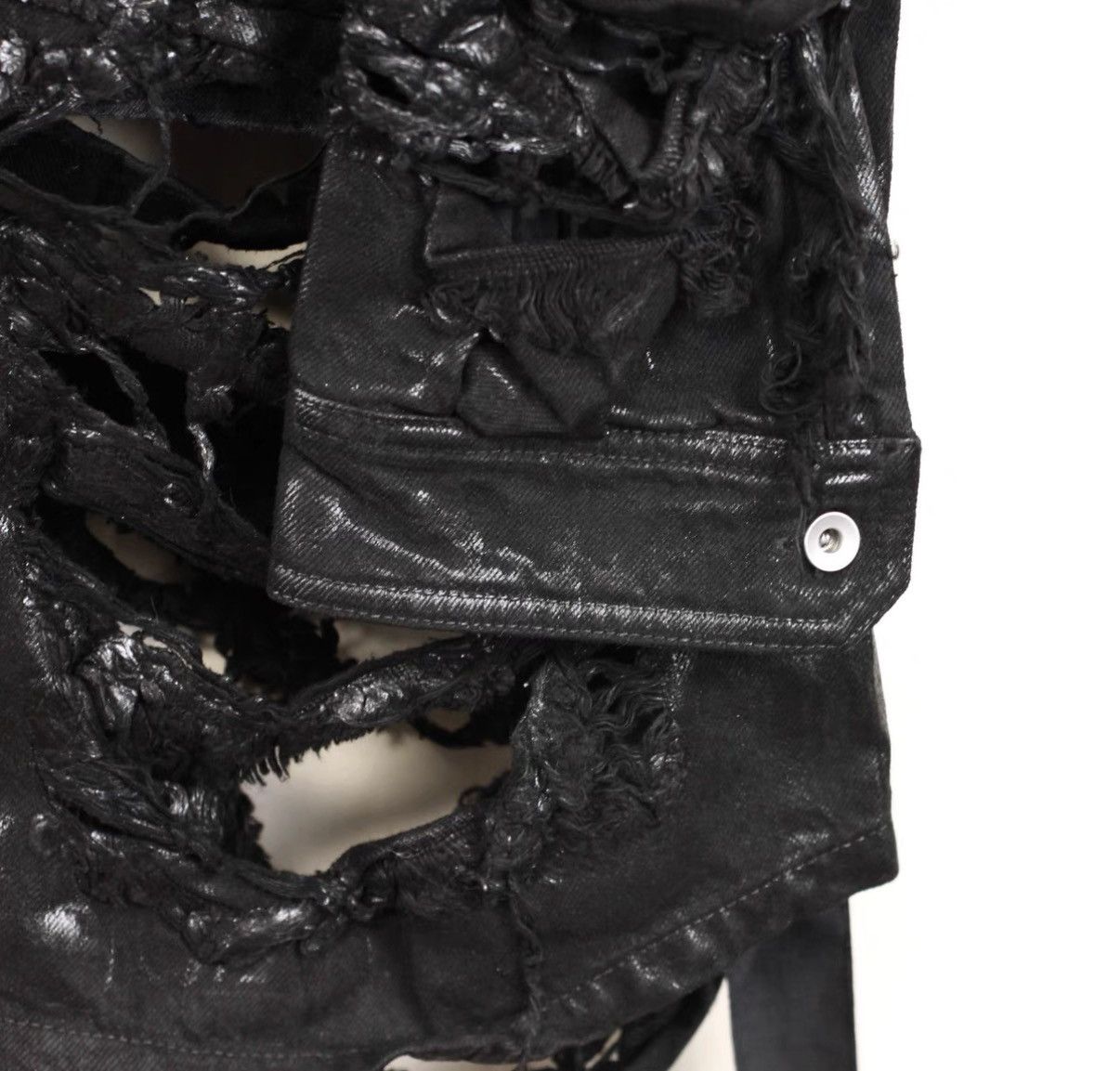 Rick Owens Rick Owens DRKSHDW Waxed Destroyed Jacket Size US S / EU 44-46 / 1 - 3 Thumbnail