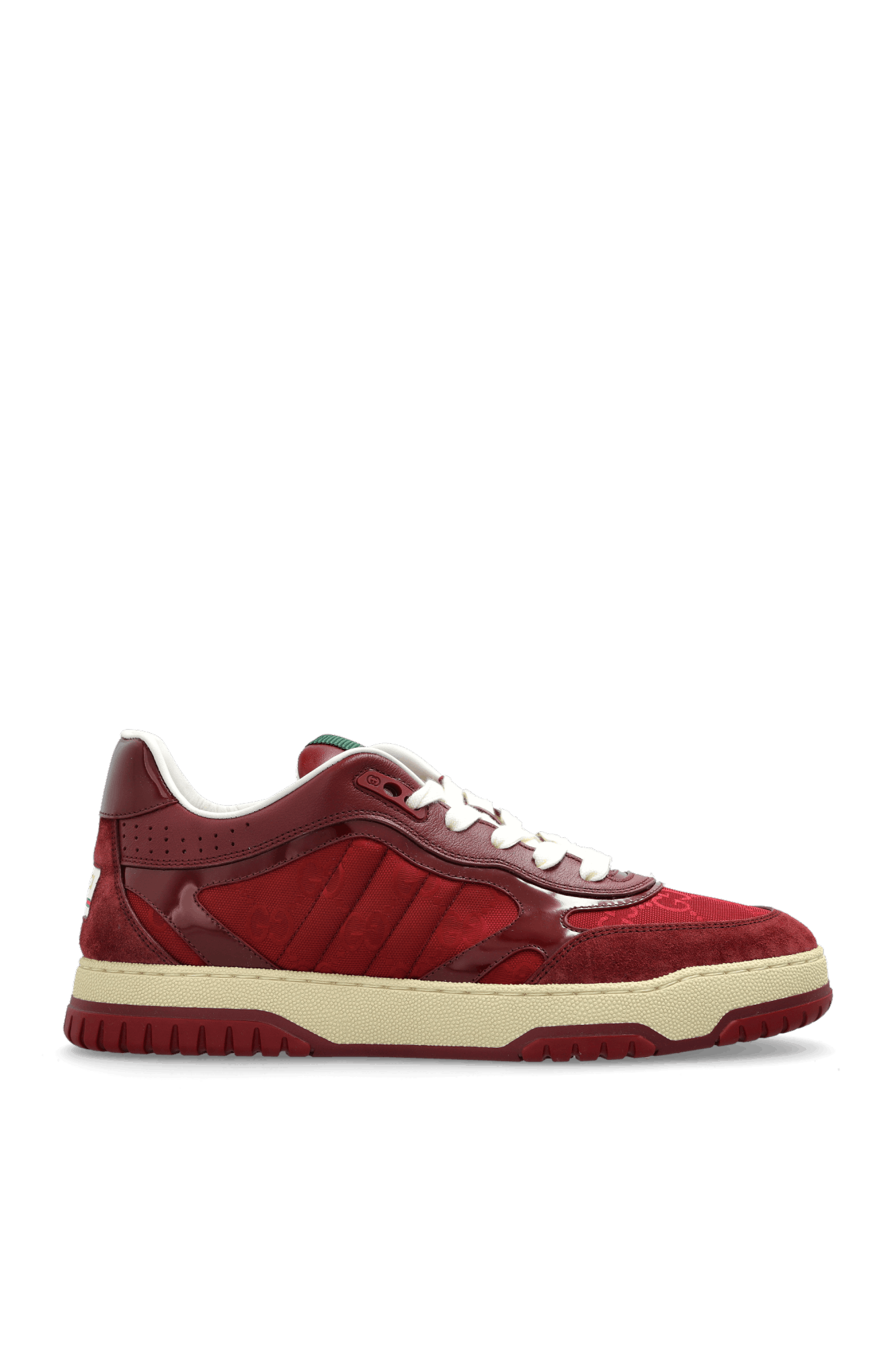 Gucci oc11z0526 Women's Gucci Re-Web Sneakers in Burgundy Size US 9.5 / IT 39.5 - 1 Thumbnail