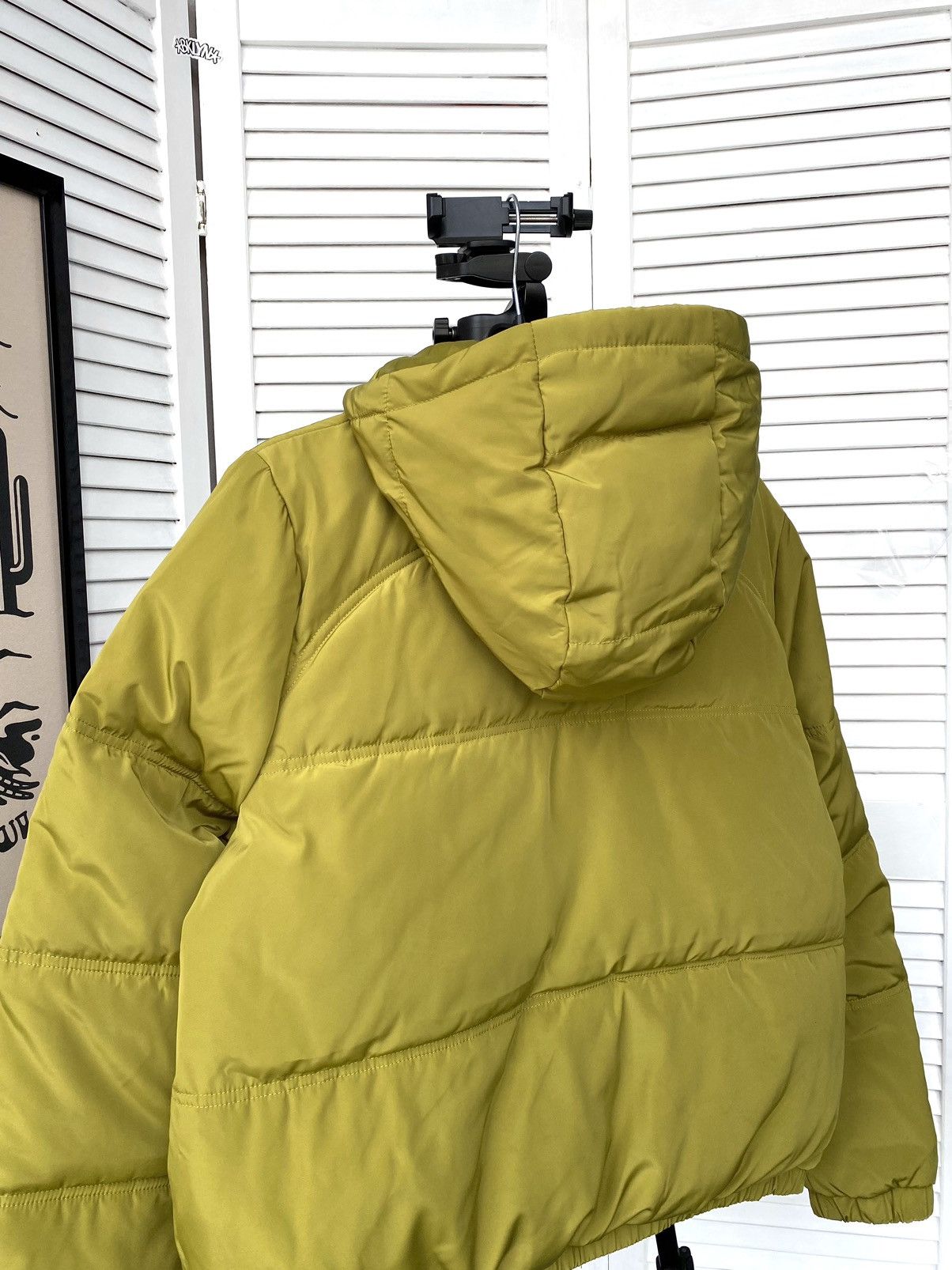 H&M × Kangol Kangol X H&M Green Puffer Cropped Jacket Size S / US 4 / IT 40 - 10 Thumbnail