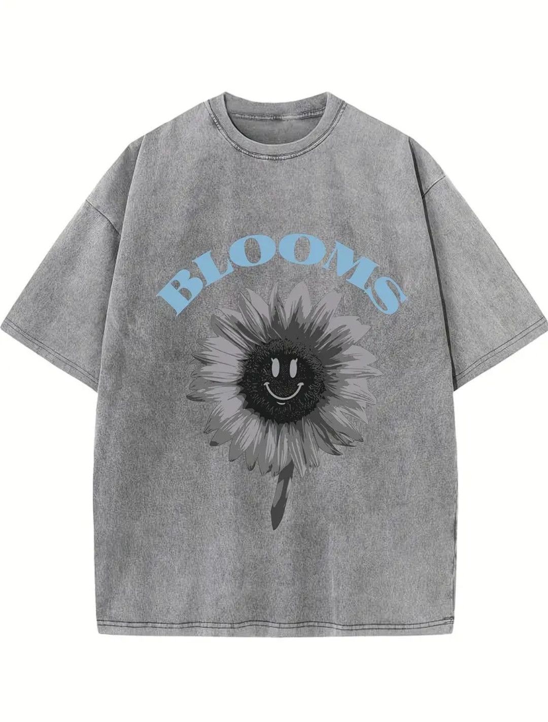 Vintage Fun Crazy Sunflower Vintage Printed Loose Tee Size US L / EU 52-54 / 3 - 1 Thumbnail