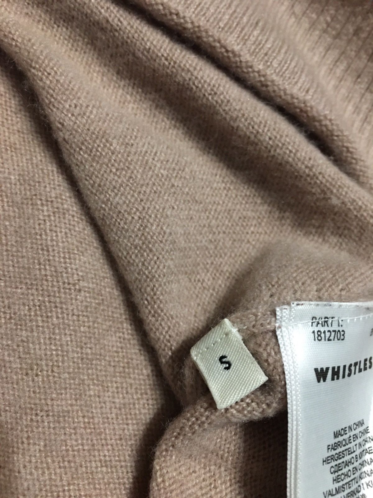 Whistles WHISTLES Pure Cashmere Beige Sweater Size S Size S / US 4 / IT 40 - 11 Thumbnail