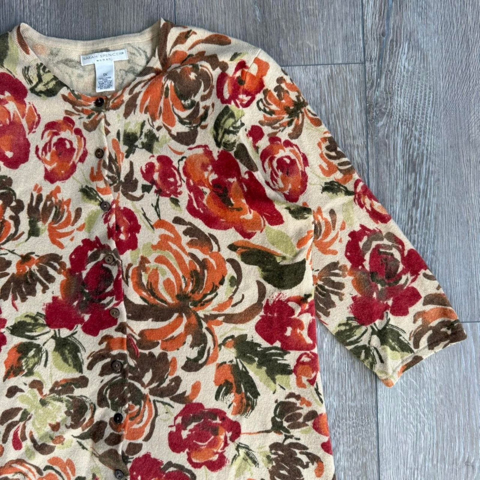 Other Vintage y2k womens sarah spencer flower shirt Size XL / US 12-14 / IT 48-50 - 3 Thumbnail