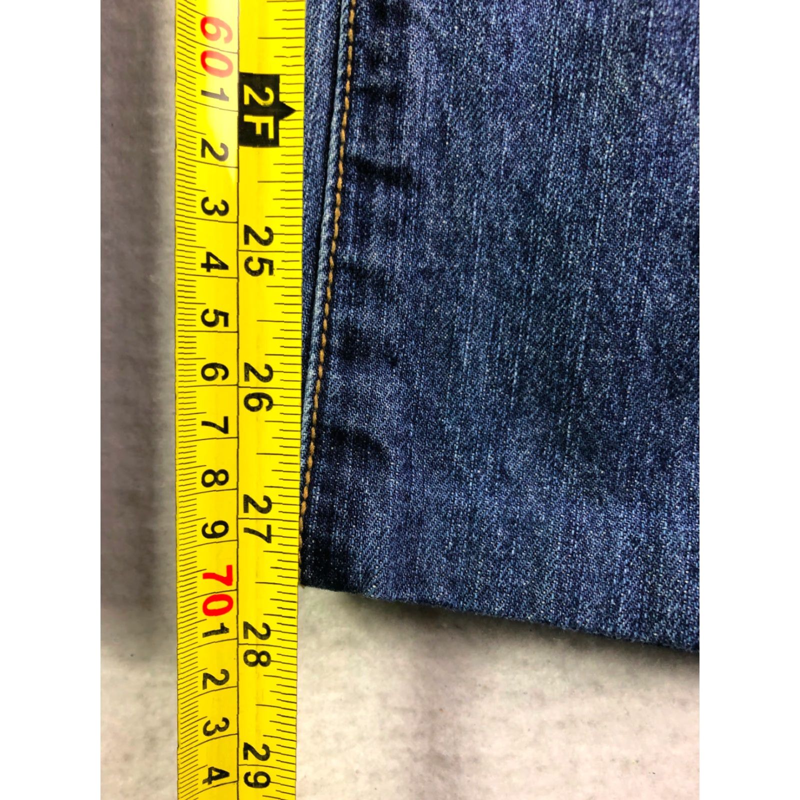 Forever 21 Forever 21 Mid Rise Bootcut Juniors Size 24 Dark Wash Blue Denim Jeans Hemmed Size 42" / US 20 - 5 Thumbnail