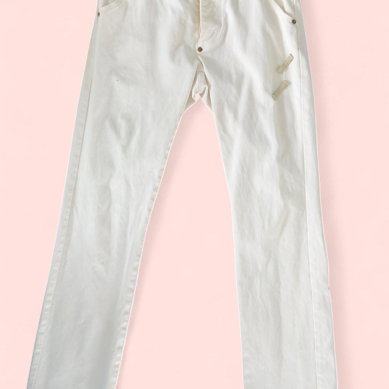 Other Women's white cream Jeans Size 34" / US 12 / IT 48 - 1 Thumbnail
