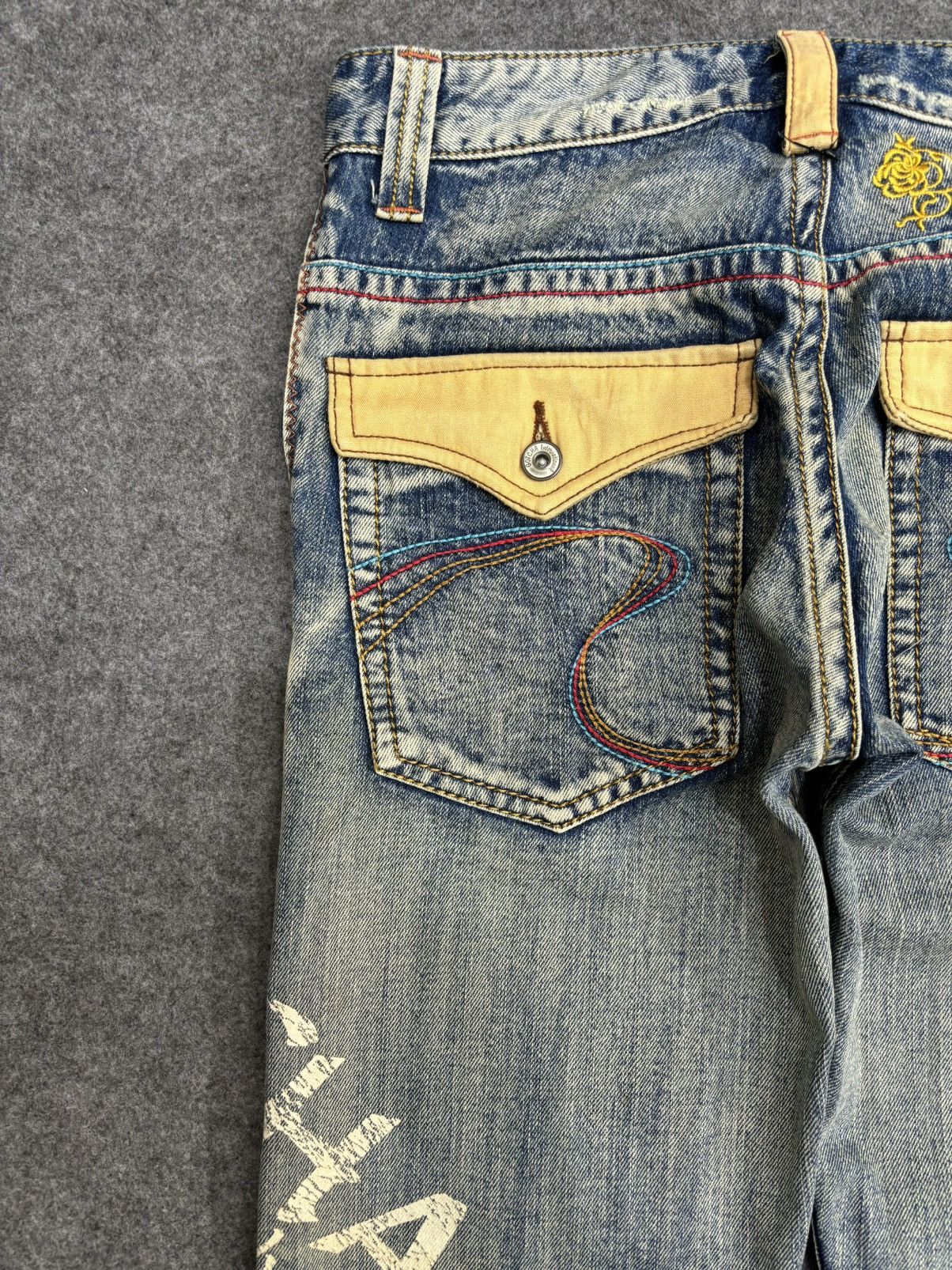 Gotcha 💥Twisted Leg💥Rare Gotcha Distressed Twist Leg Denim F537 Size US 30 / EU 46 - 14 Thumbnail