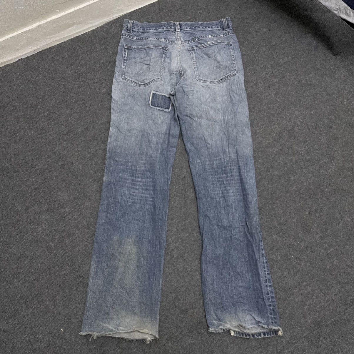 Calvin Klein 90s CK Distressed Denim Patchwork Kapital Style Size US 32 / EU 48 - 8 Thumbnail
