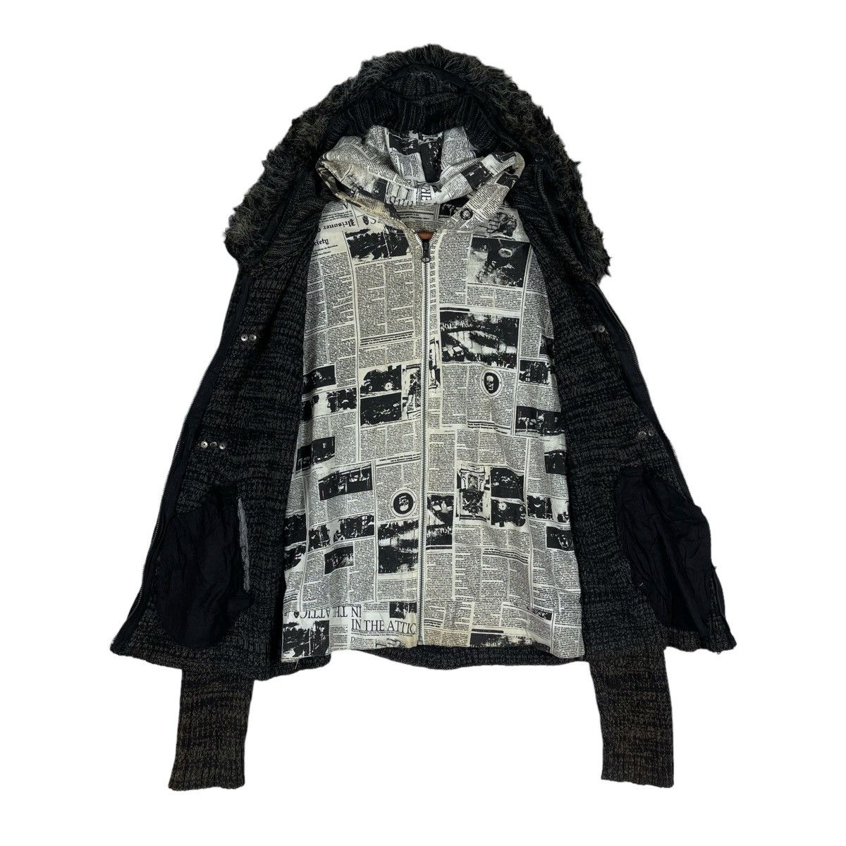 In The Attic × Seditionaries In The Attic Heavyweight Knitwear Hoodie Sweater Size US L / EU 52-54 / 3 - 8 Thumbnail