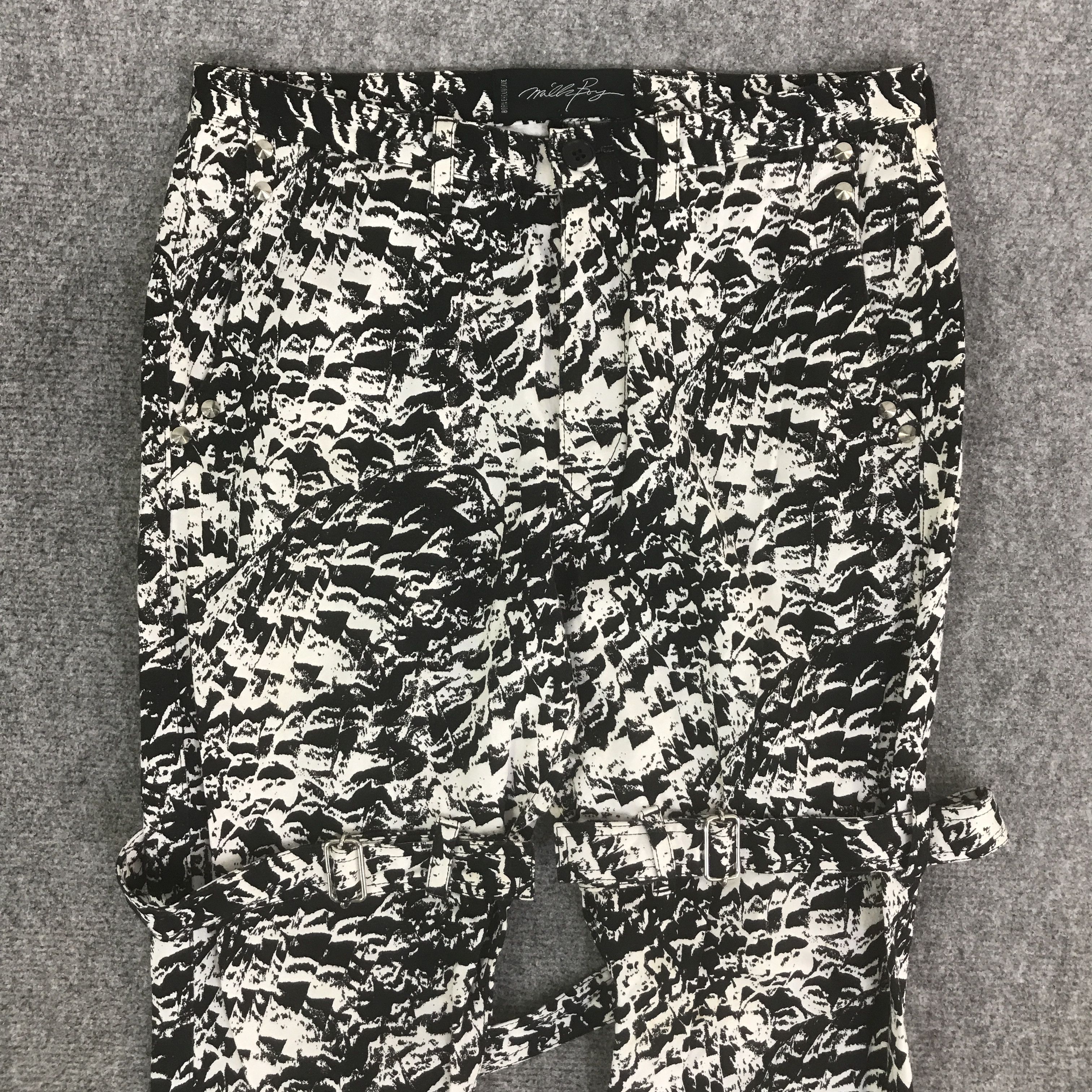 Japanese Brand MILKBOY PUNK JAPAN STYLE BONDAGE PANTS K129B3 Size US 30 / EU 46 - 2 Thumbnail