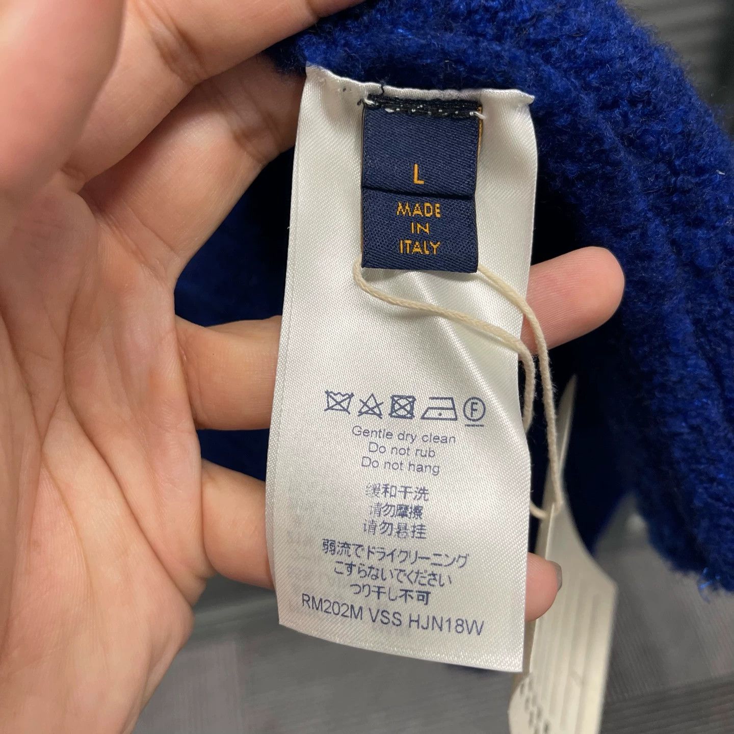 Louis Vuitton LV Teddy Knit Sweater Blue L New Size US L / EU 52-54 / 3 - 5 Thumbnail