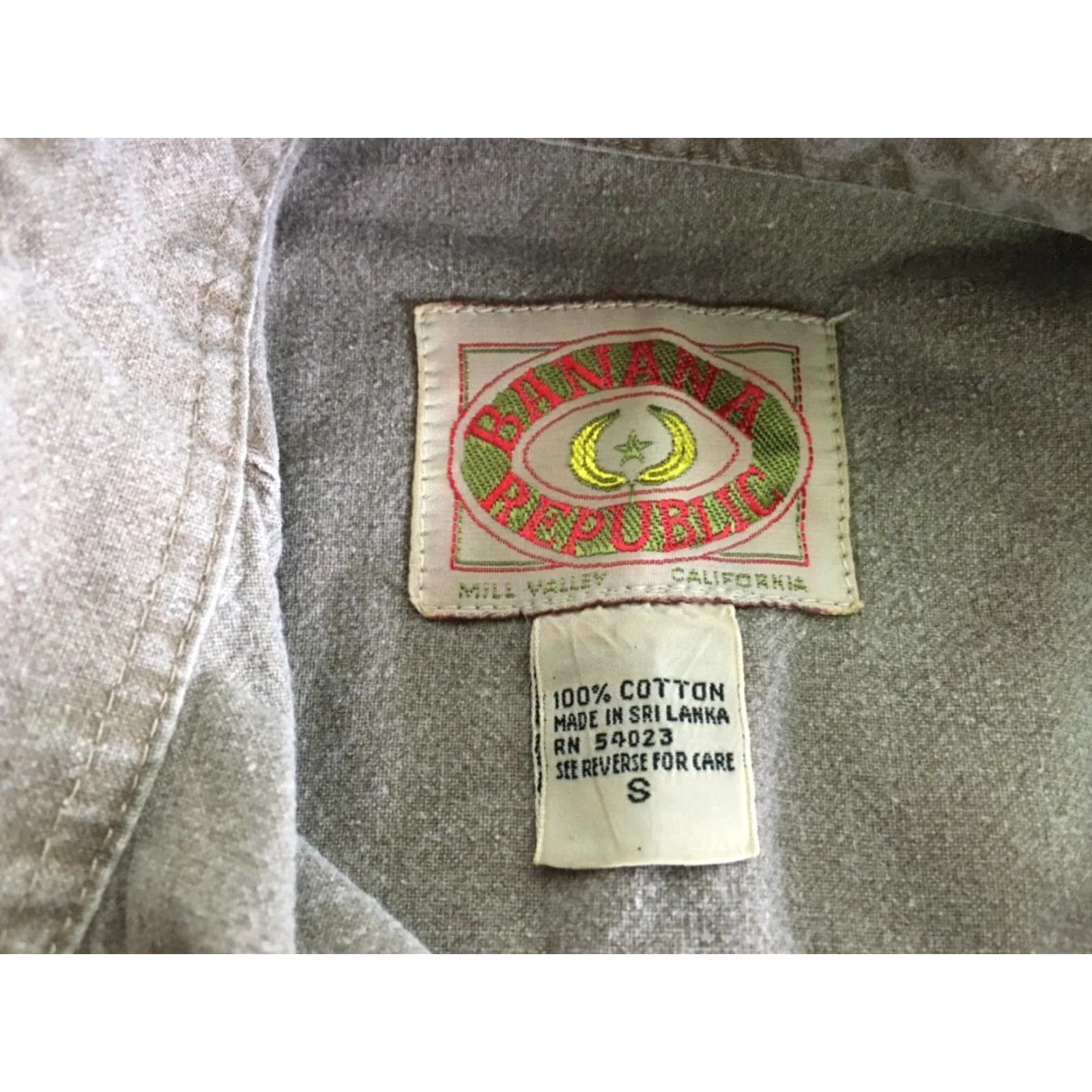 Banana Republic VINTAGE Banana Republic Jumpsuit Safari Coverall Beige Khaki Women Size S 80s Cotton Size 28" / US 6 / IT 42 - 4 Thumbnail