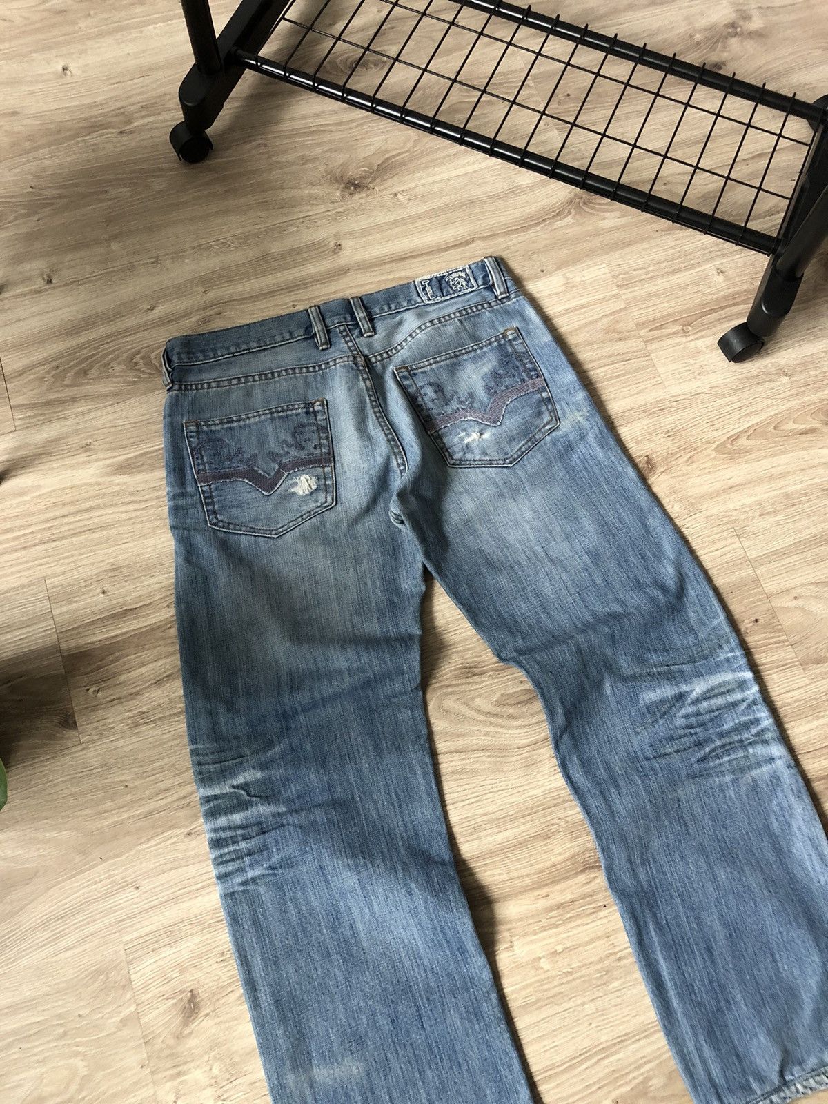 Diesel Vintage Diesel Y2K Japanese Style Distressed Denim Jeans Size US 34 / EU 50 - 3 Thumbnail
