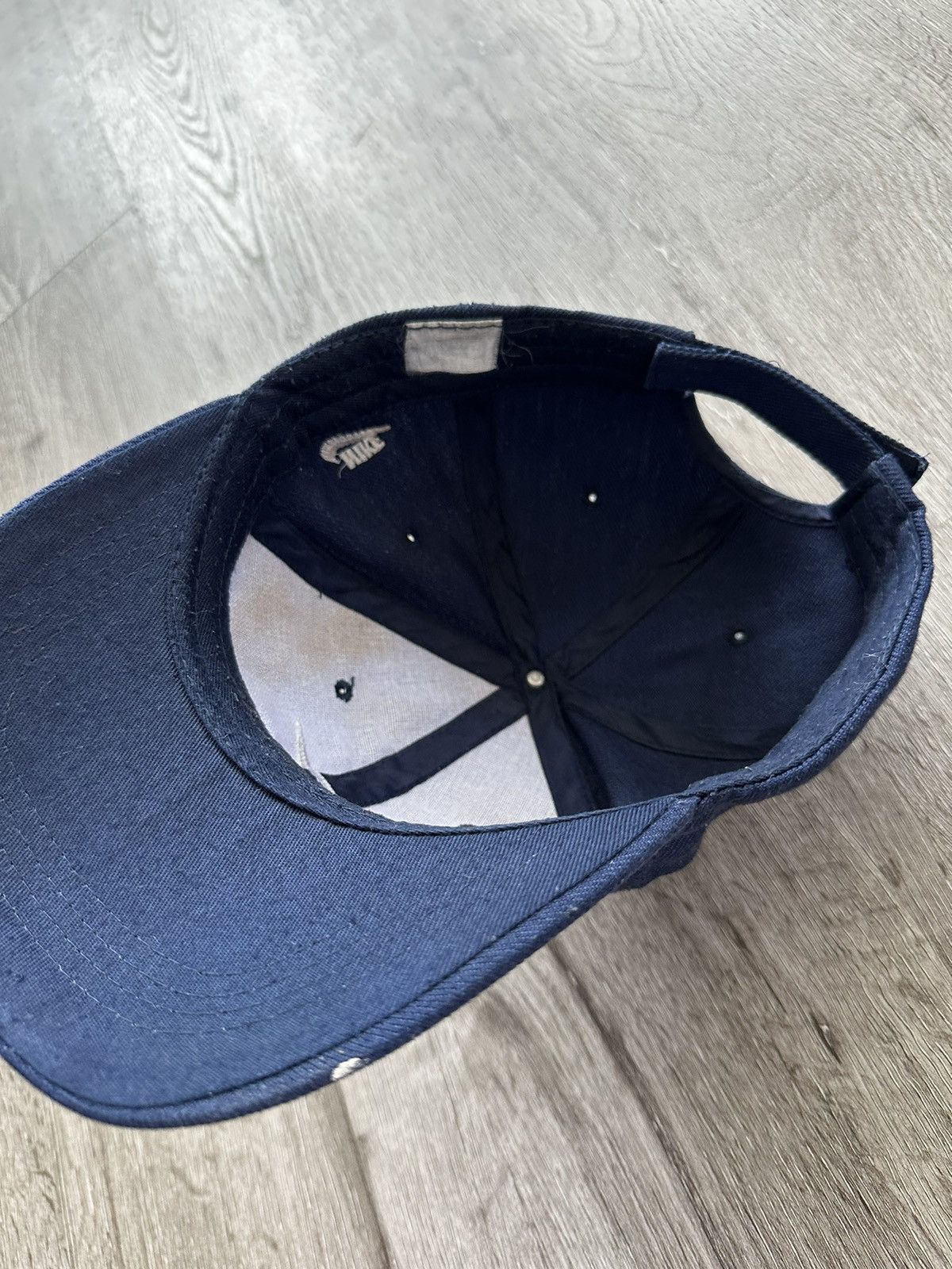 Nike × Vintage Vintage 90s Nike Center Check Hat Size ONE SIZE - 4 Thumbnail