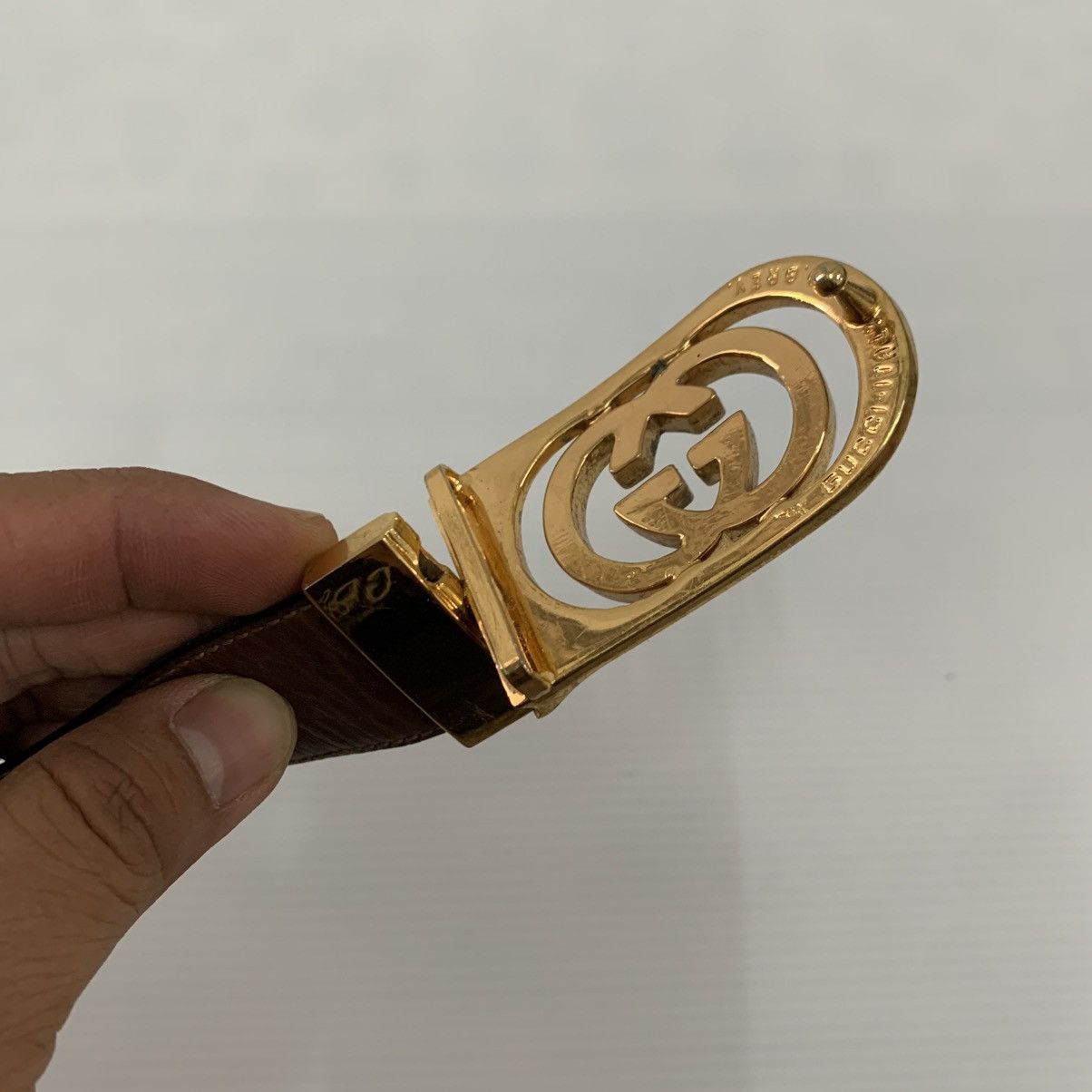 Gucci Gucci Two Tone Colour Leather Belt Size 34 - 11 Thumbnail