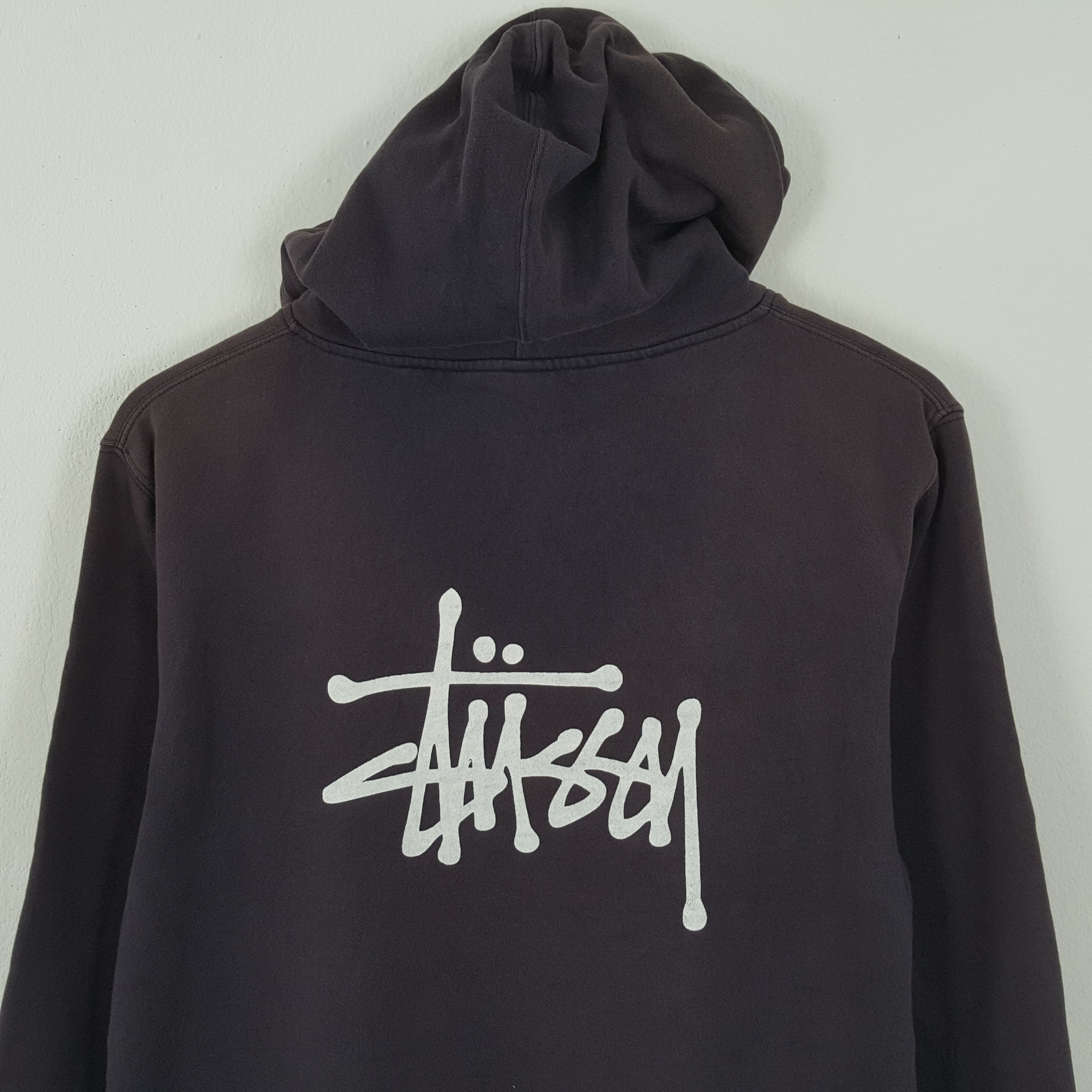 Stussy × Vintage STUSSY Streetwear Skater Style Custom Art Hoodies Size US XL / EU 56 / 4 - 2 Thumbnail