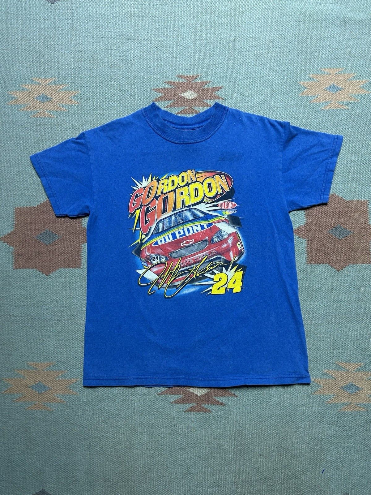Vintage Vtg graphic t shirt Jeff Gordon nascar 24 youth kids M 10-12 Size US XXS / EU 40 - 1 Thumbnail