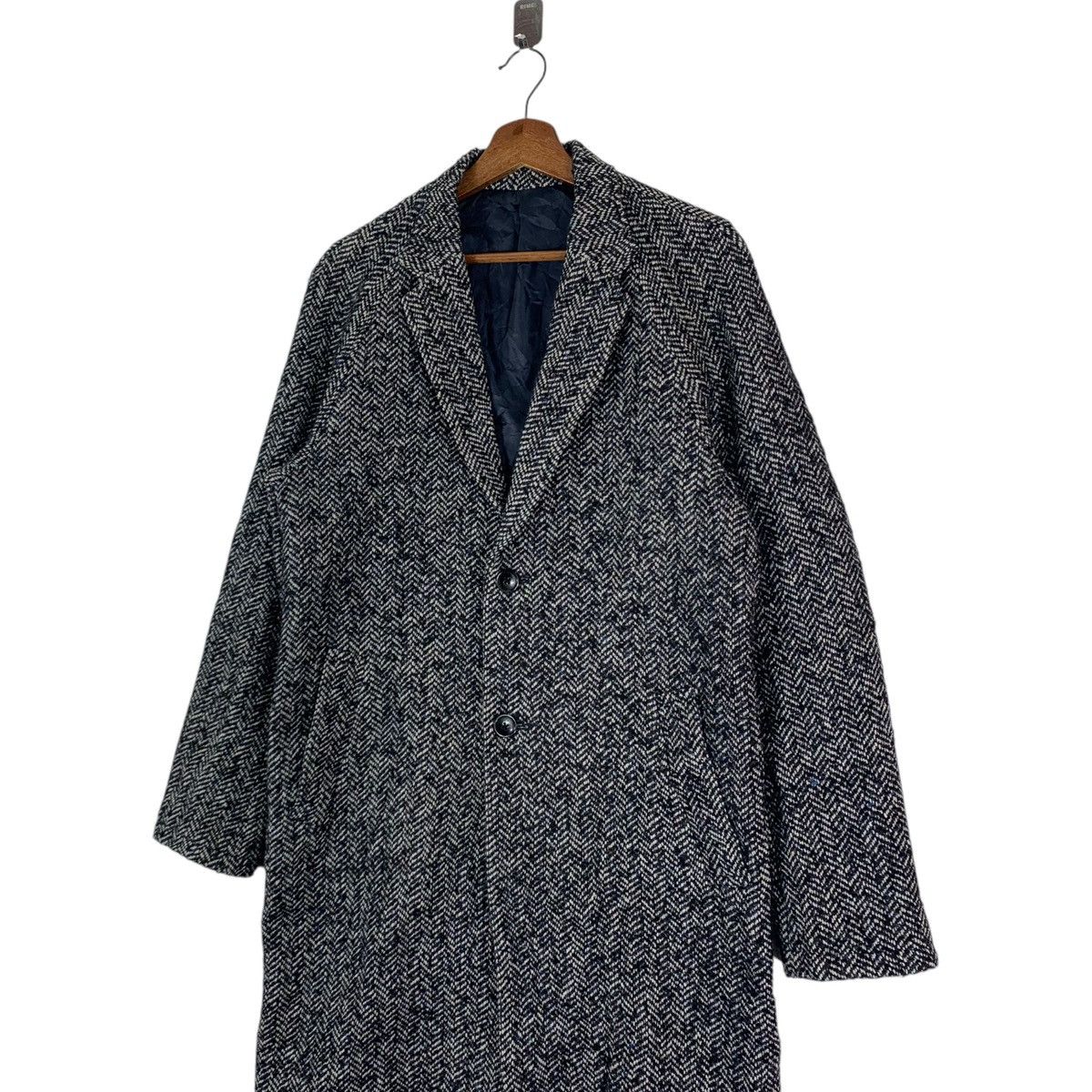 Comme Ca Ism × Vintage VINTAGE COMME CA ISM LA TORRE HERRINGBONE OVERCOAT Size US M / EU 48-50 / 2 - 3 Thumbnail