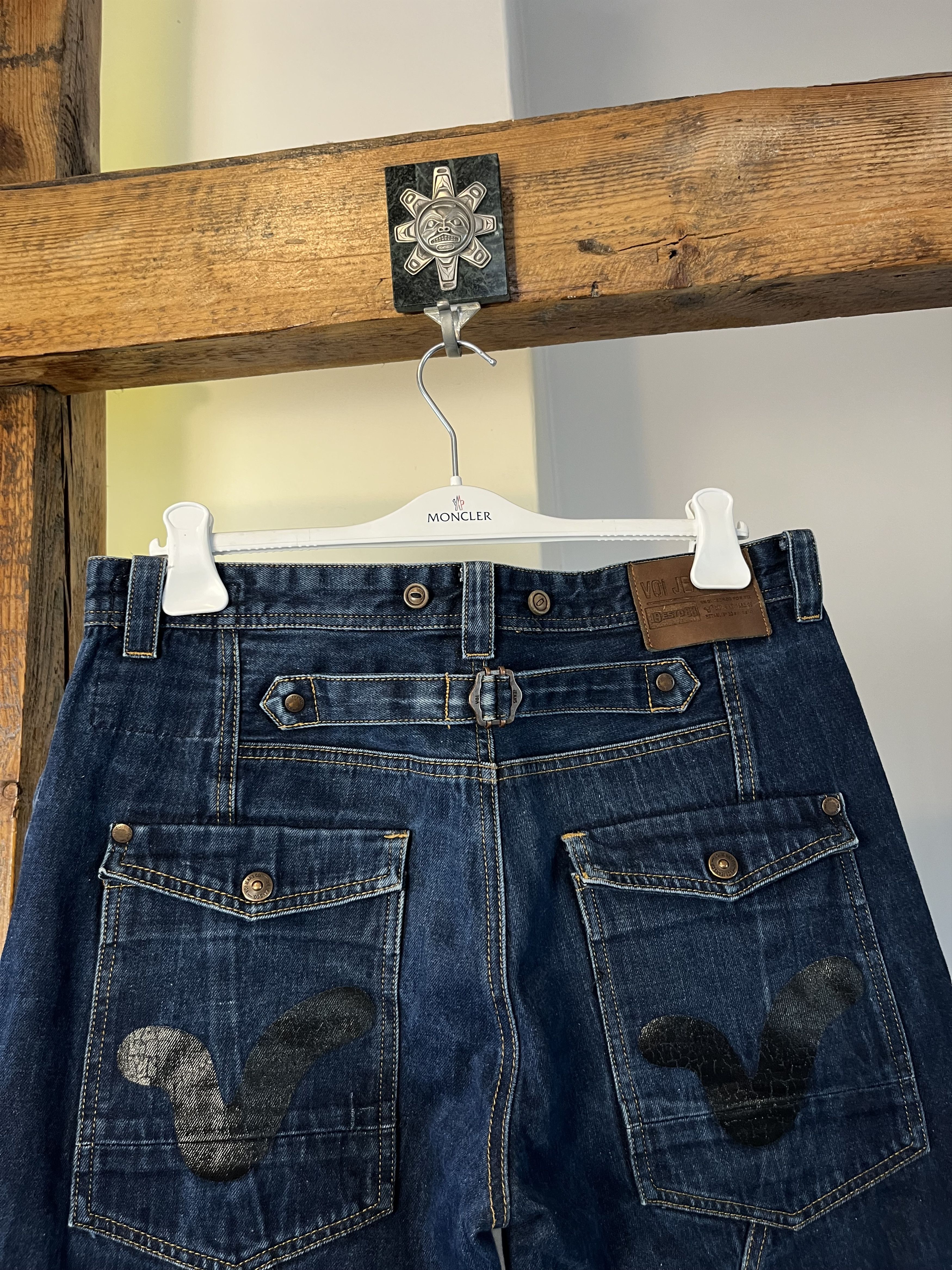 Voi Jeans Vintage VOl Jeans Distressed flared denim ed hardy style Size US 36 / EU 52 - 6 Thumbnail