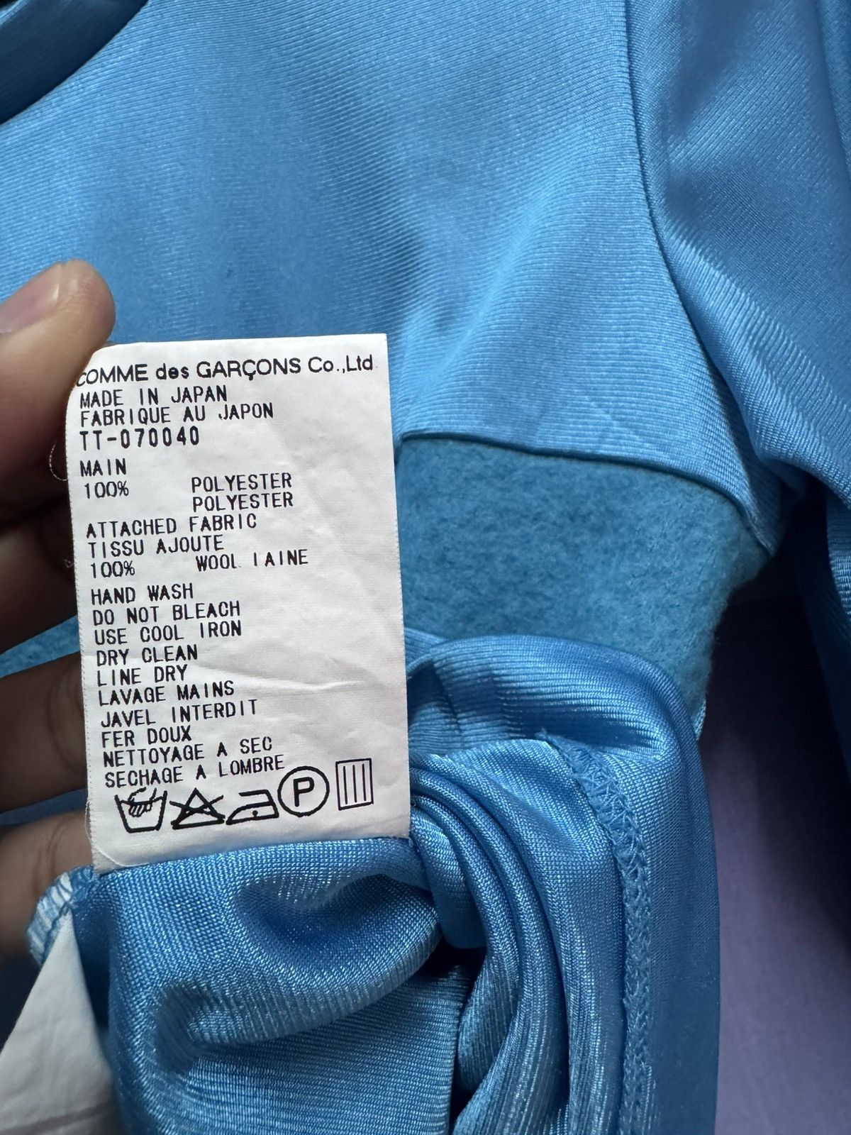 Tricot Comme des Garcons Vintage 90s Comme Des Garcons Crop Top Long Sleeve Size S / US 4 / IT 40 - 12 Thumbnail