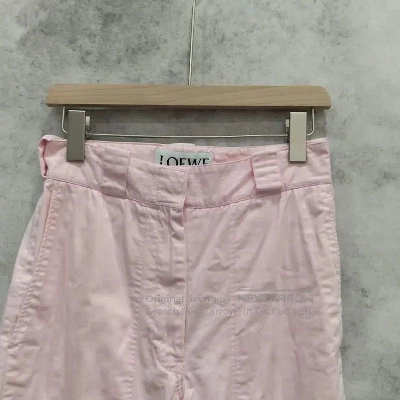 Loewe Loewe Pink Cotton Casual Pants for Women . Size 30" / US 8 / IT 44 - 3 Thumbnail