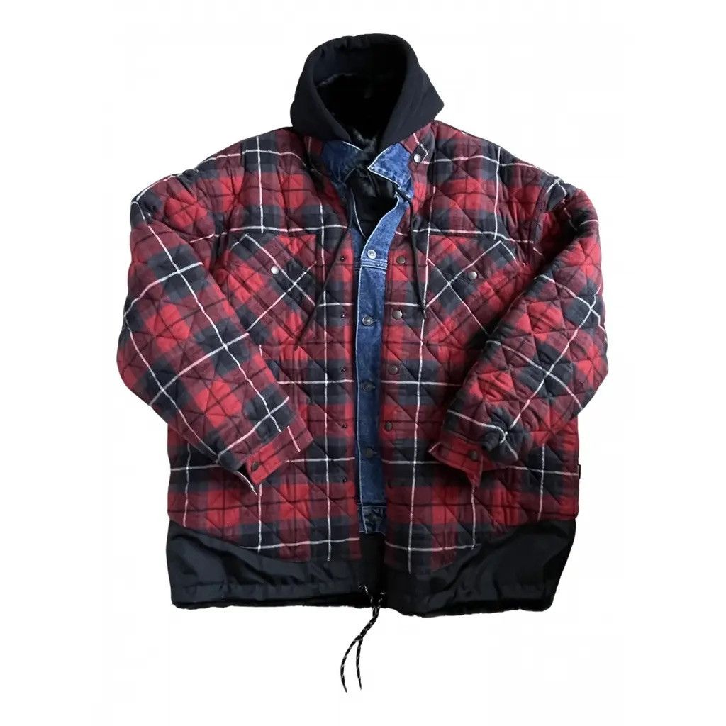 BALENCIAGA 18FW RUNWAY COLLECTION Layered Denim Jacket