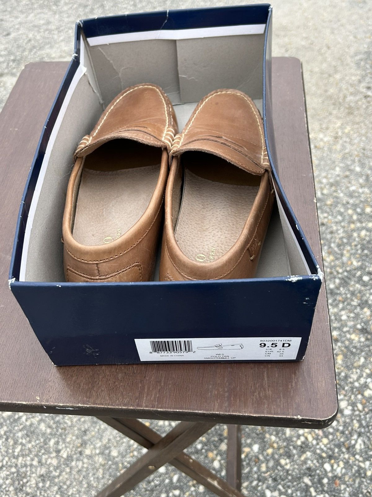 Ralph Lauren Wes Polo Tan Smooth Pull Up Leather 9.5 D Size US 9.5 / EU 42-43 - 8 Thumbnail