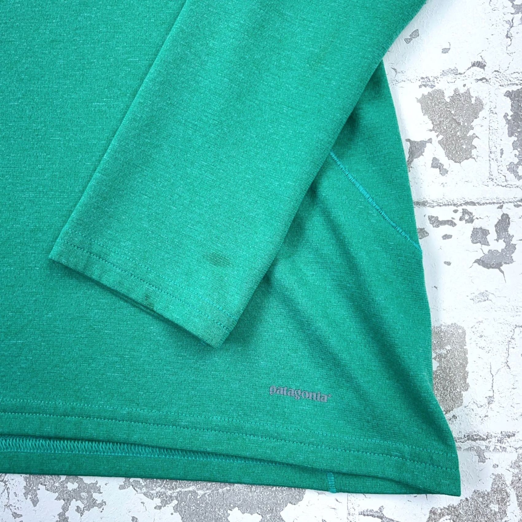 Patagonia Patagonia Sweater Women Medium Green Pullover Quarter Zip Midweight Size M / US 6-8 / IT 42-44 - 4 Thumbnail
