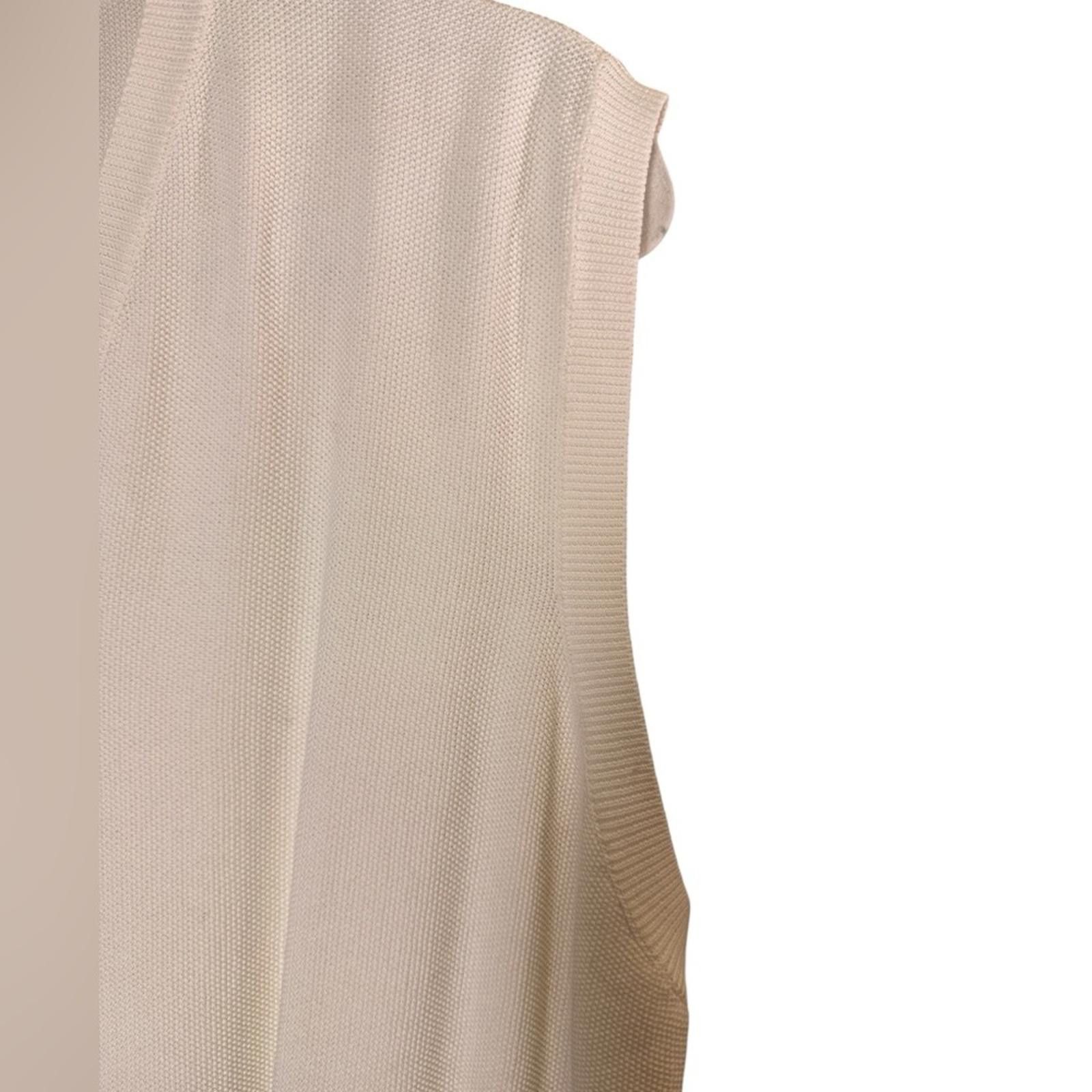 Faconnable Faconnable Men's V-Neck Cream Sweater Vest Sz L Size US L / EU 52-54 / 3 - 2 Thumbnail