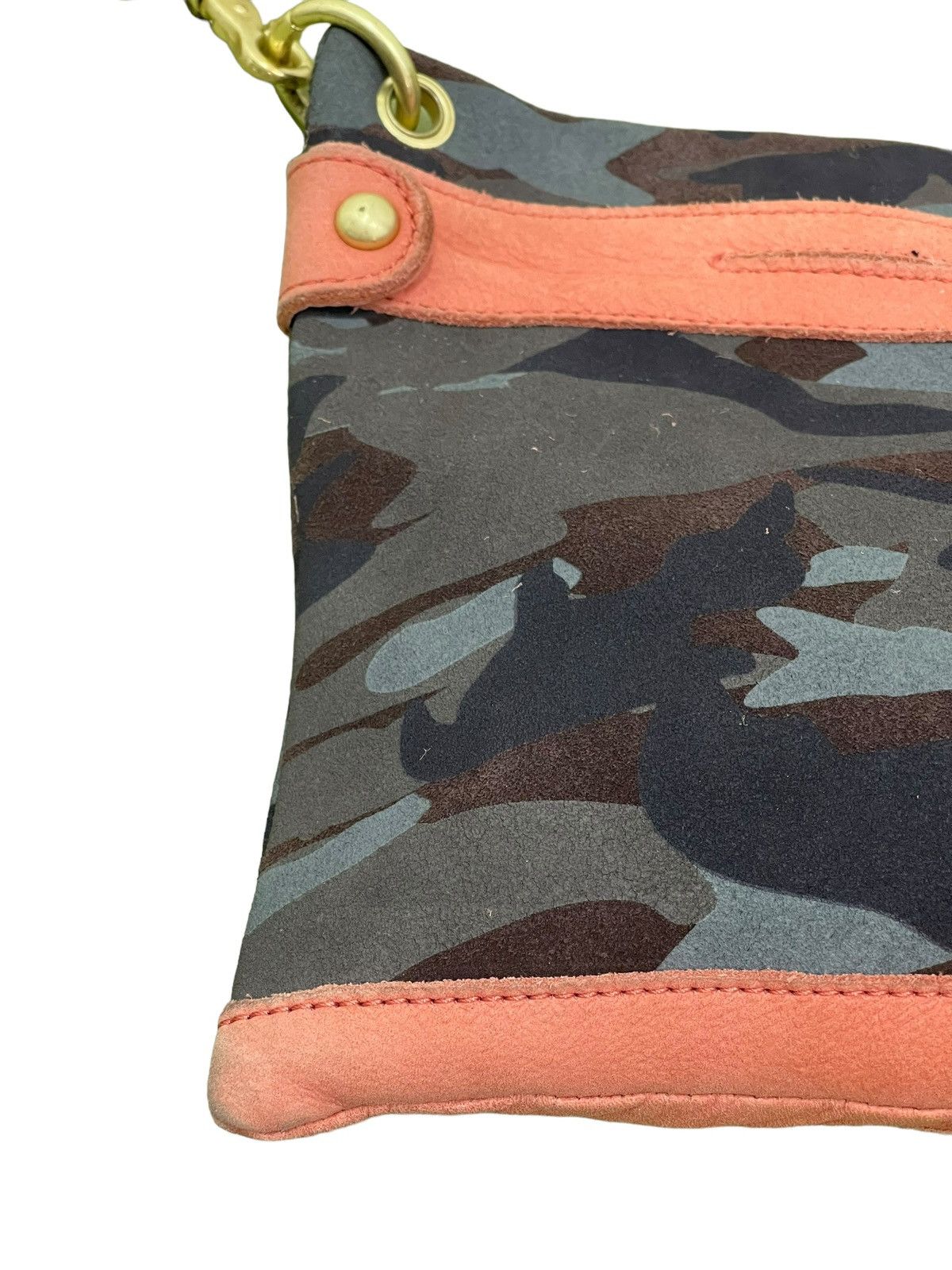 Japanese Brand Full Leather Nouer Cross Body Camo Sling Bag 2🟩 Size ONE SIZE - 5 Thumbnail